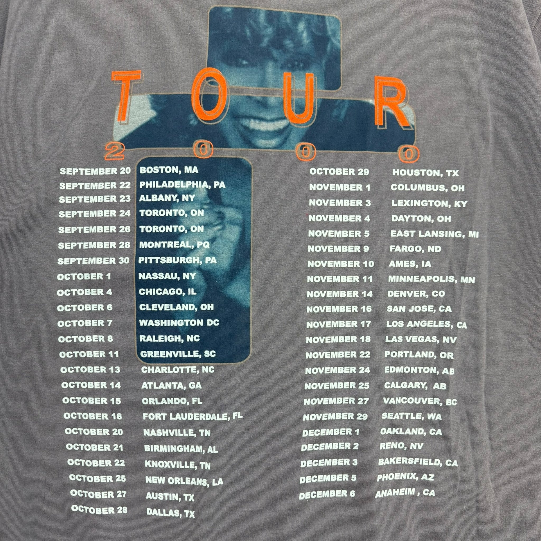 2000 Tina Turner Twenty Four Seven Tour T-Shirt