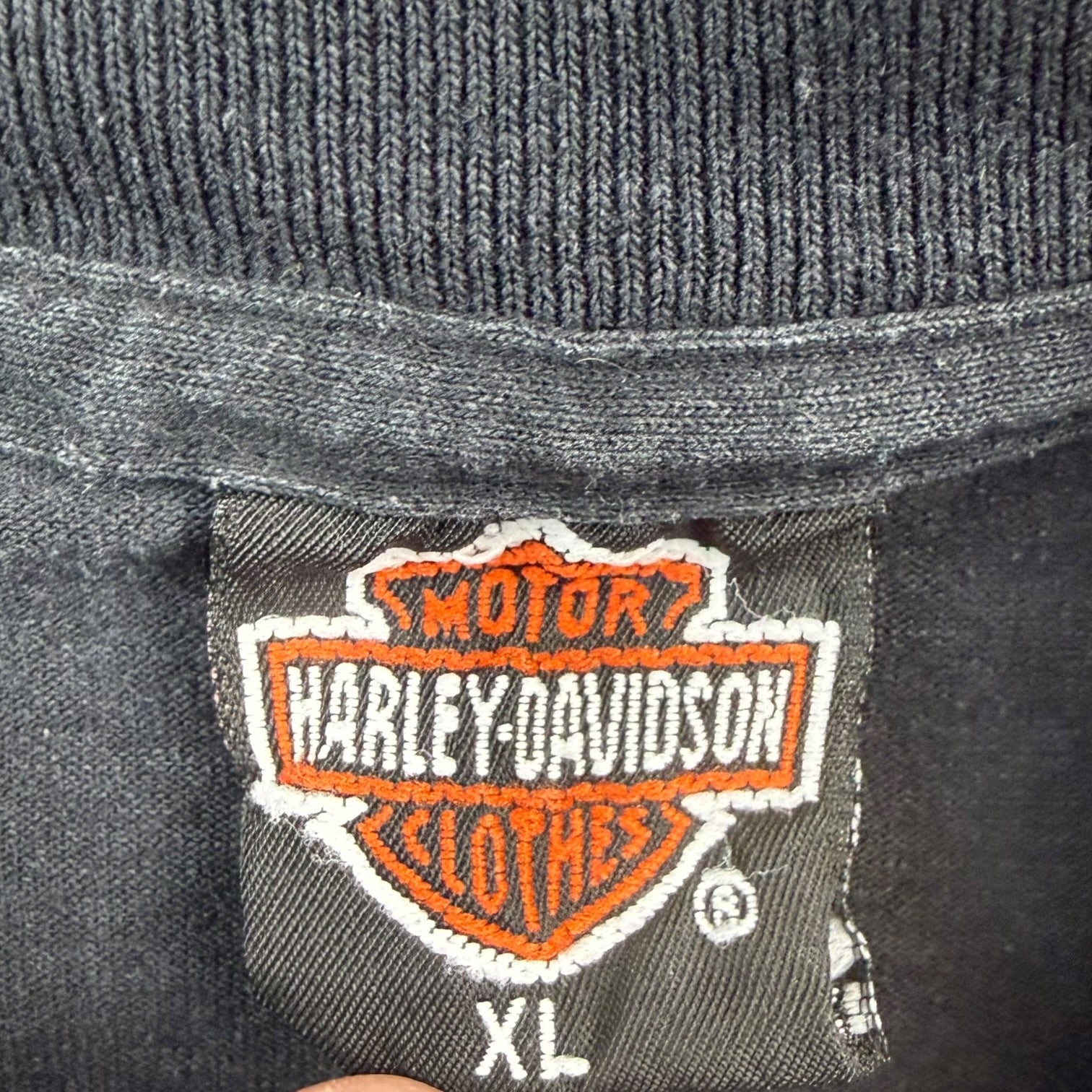1991 3D Emblem Harley Davidson Tee Black