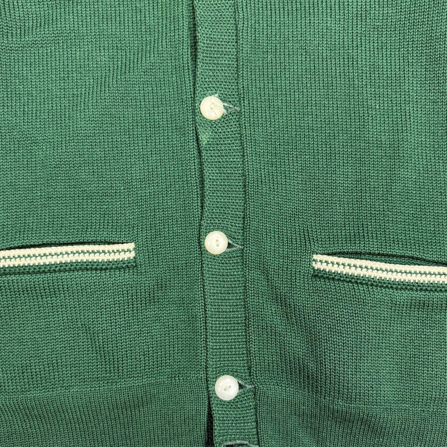 1970s Vintage Wool Knit Curling Sweater Green