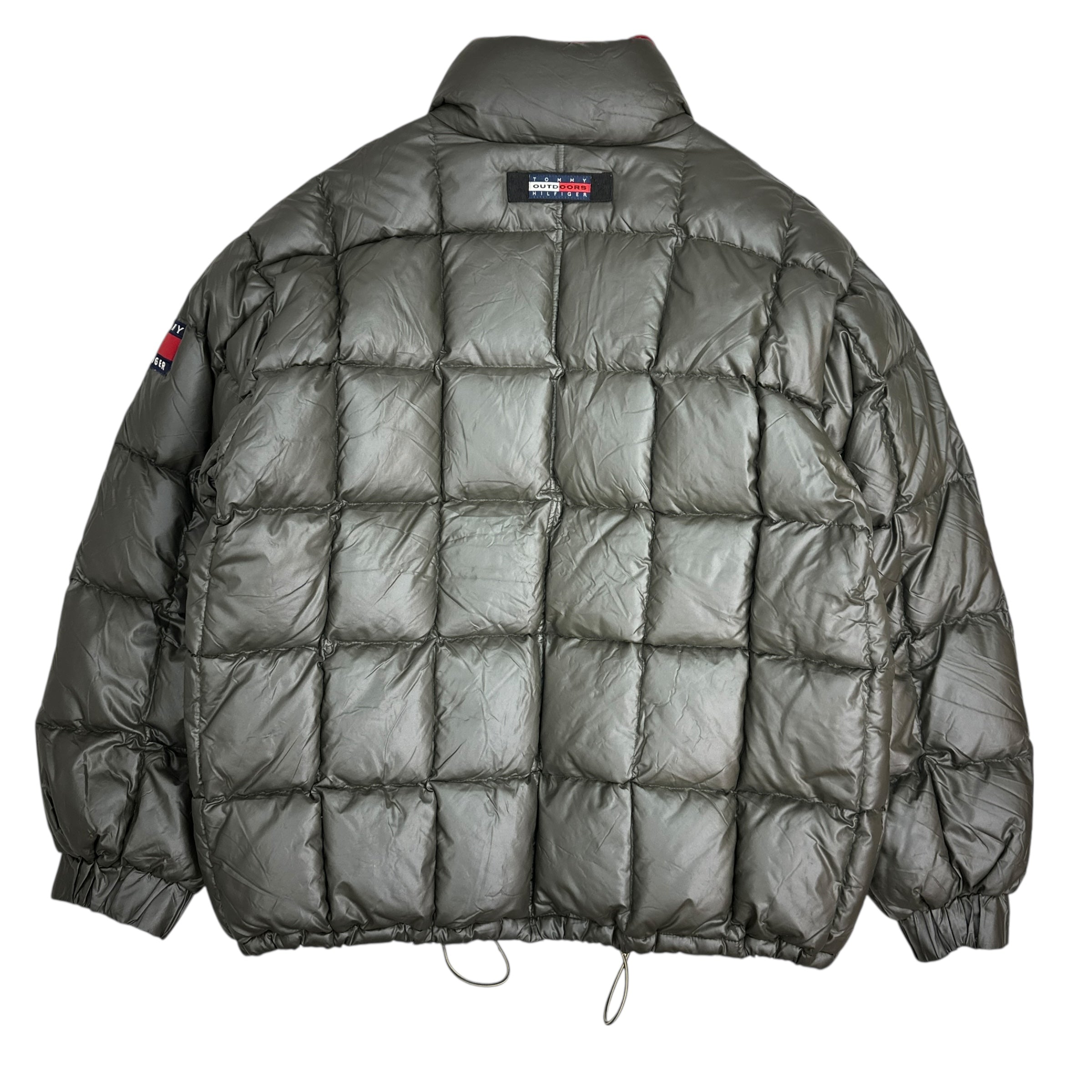 Vintage Tommy Hilfiger Outdoors Iridescent Puffer Oilslick Grey