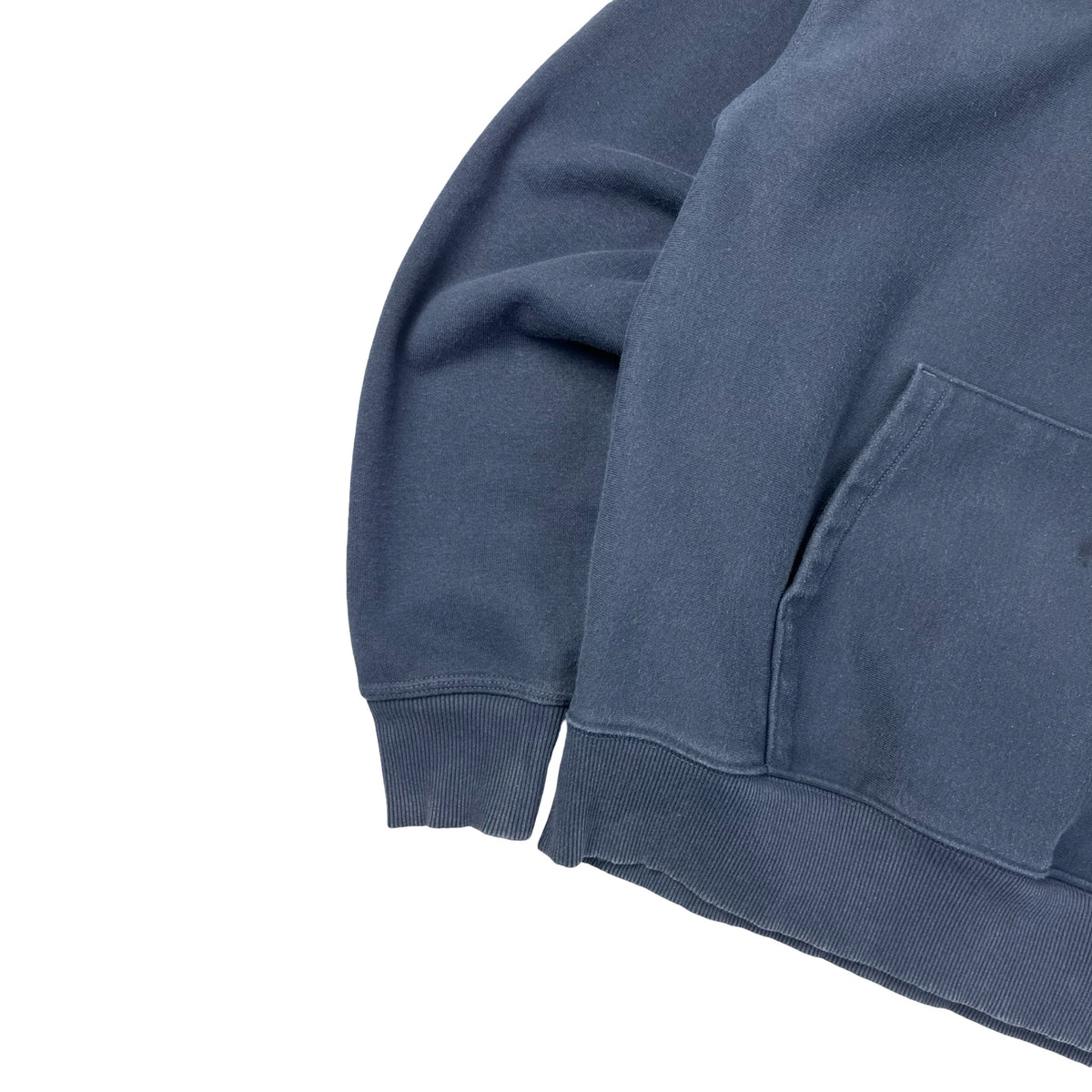 Stussy Pocket Script Basic Hoodie Blue