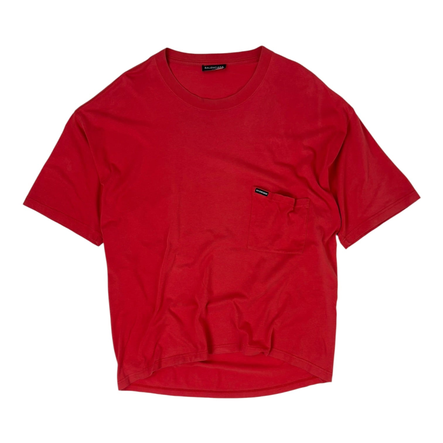 Balenciaga Europe 2018 Pocket Tee Red
