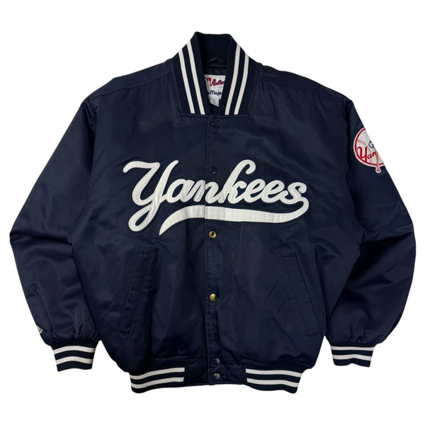 Vintage New York Yankees Majestic Satin Jacket Navy