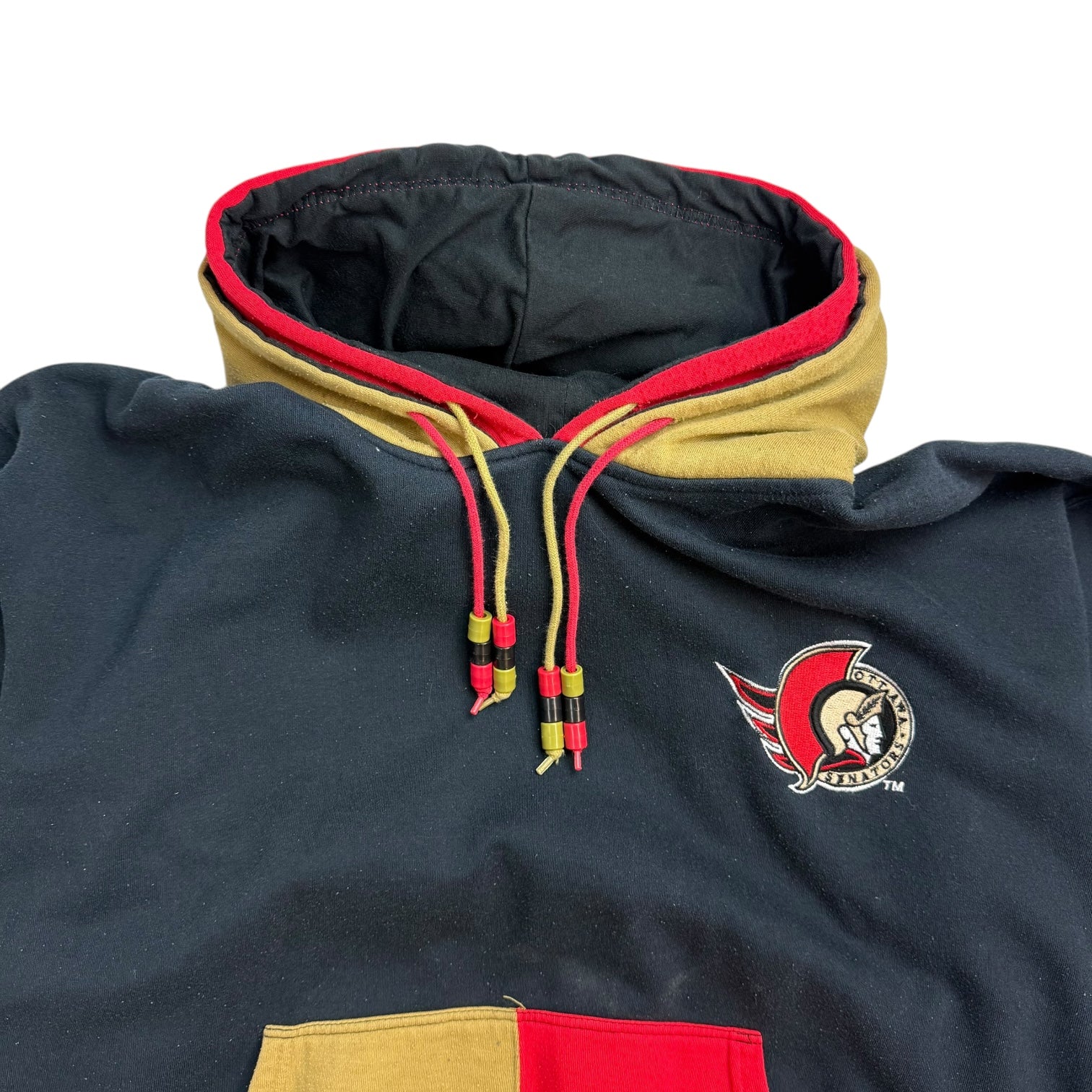 Vintage Starter Ottawa Senators Double Hoodie Black/Red