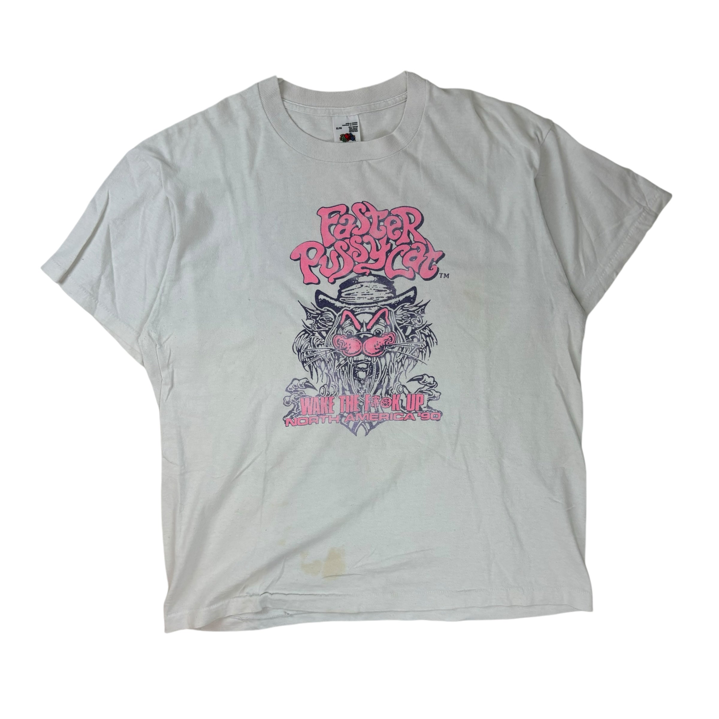 Vintage 1990 "Faster Pussycat" Tour T-shirt White