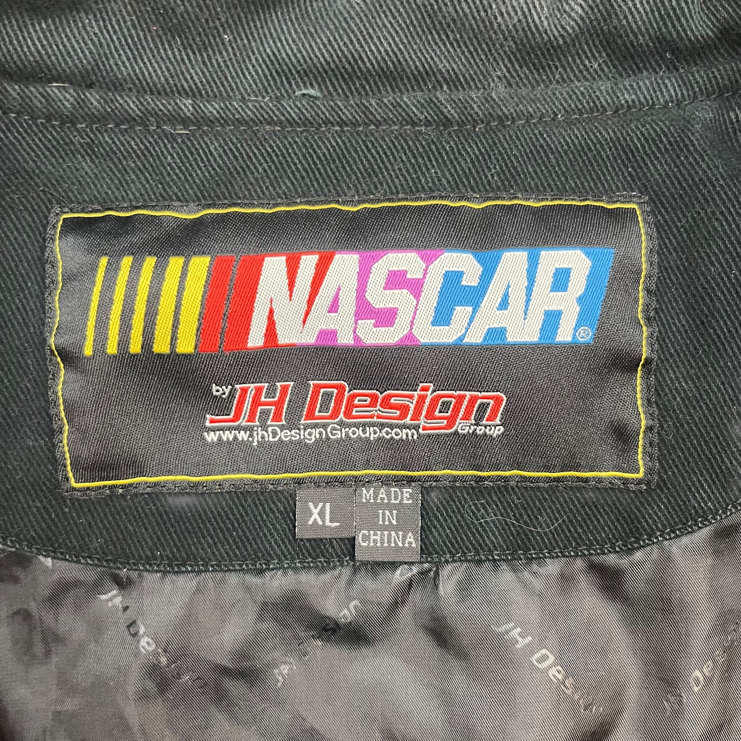 Vintage NASCAR Jeff Burton Racing Jacket Black