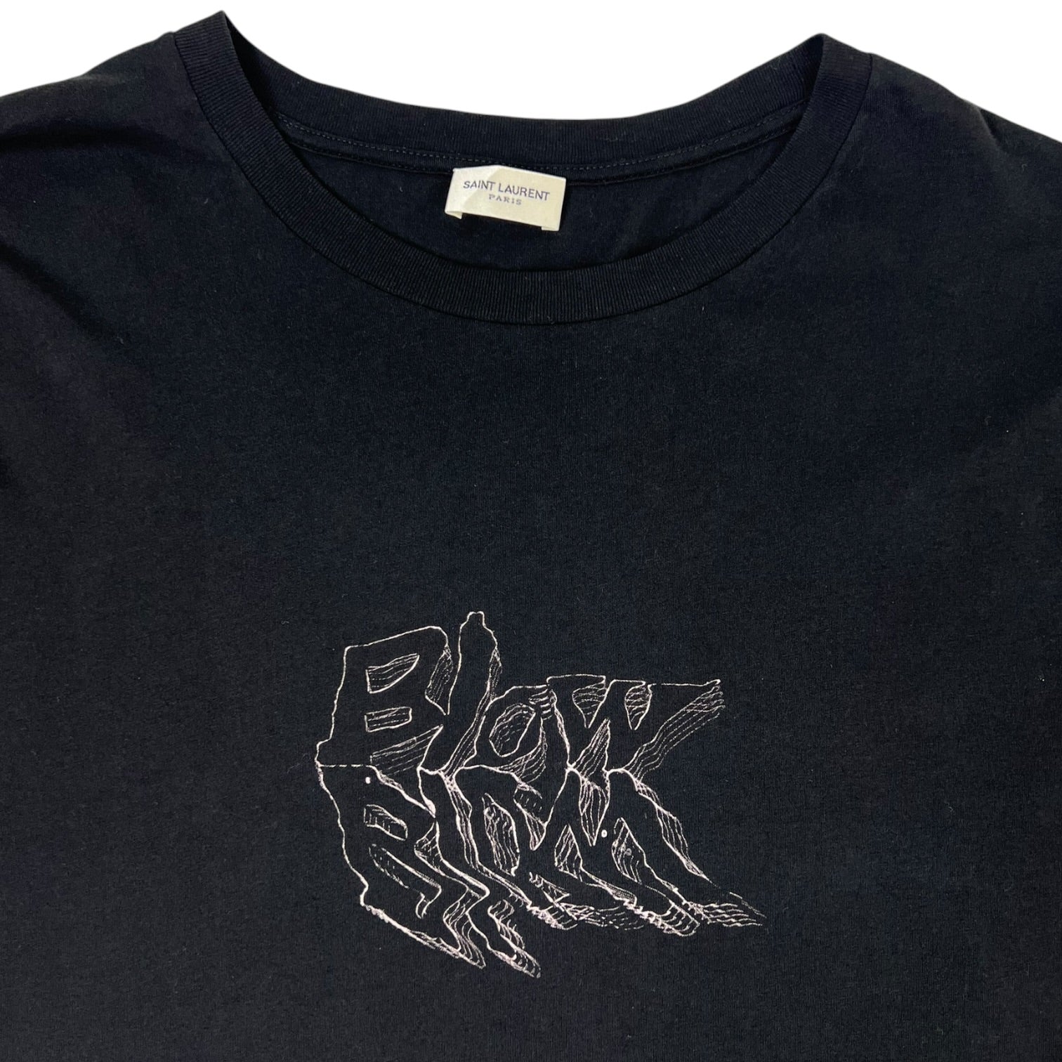 Saint Laurent Paris “Blow” Print T-Shirt Black