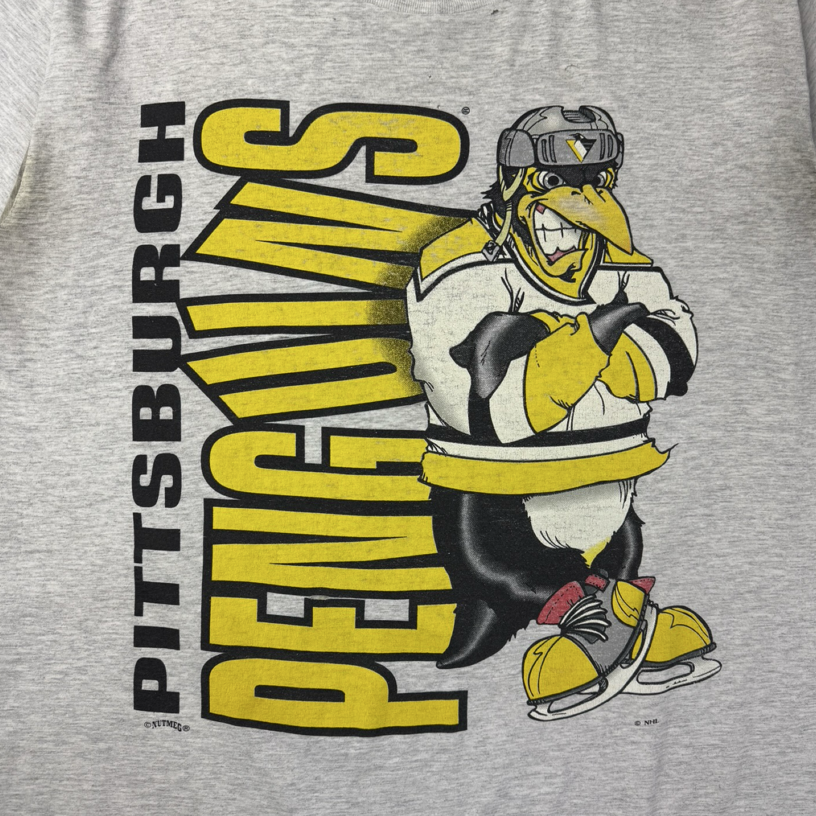 Vintage Nutmeg Pittsburgh Penguins NHL T-Shirt