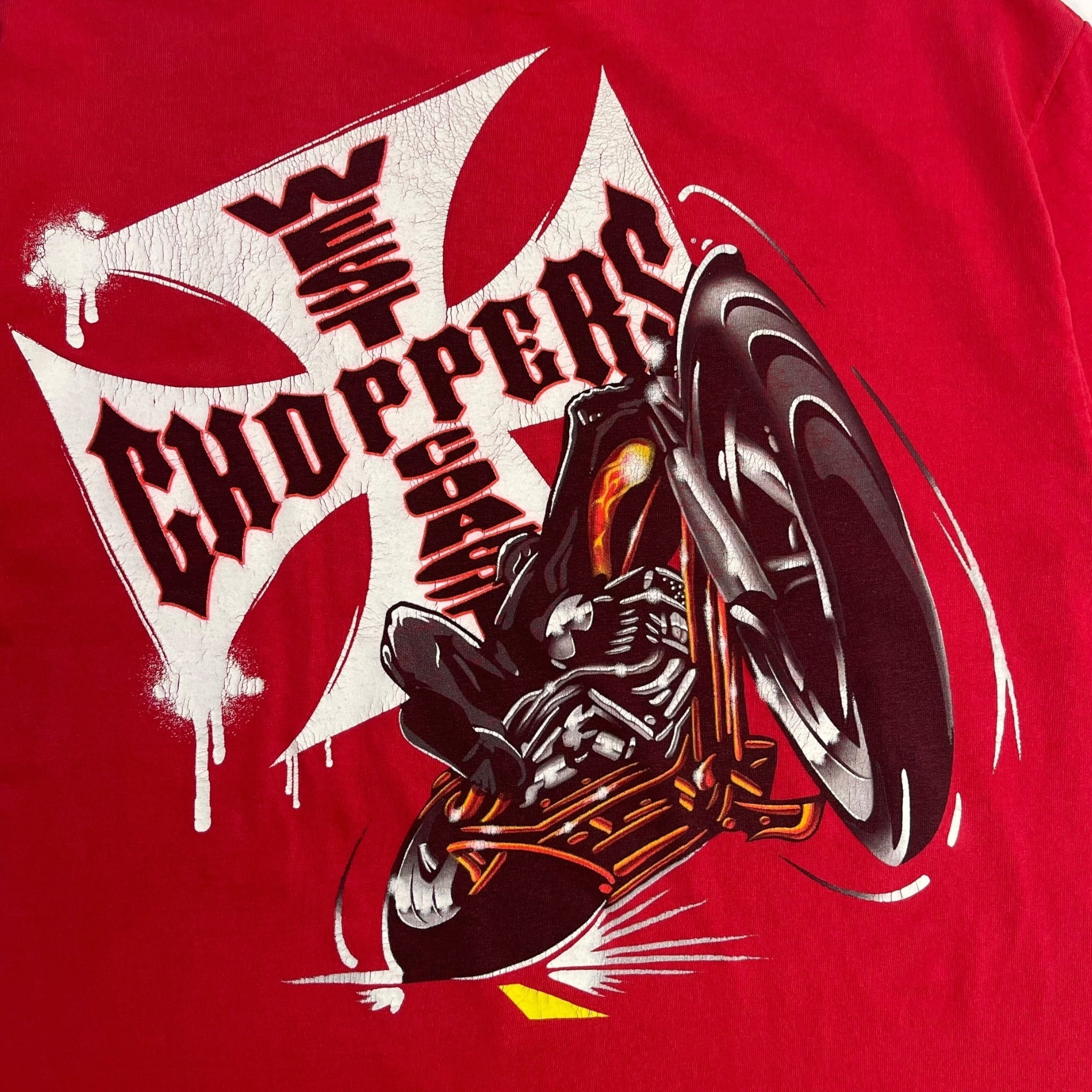 Vintage Y2K West Coast Choppers T-Shirt Red