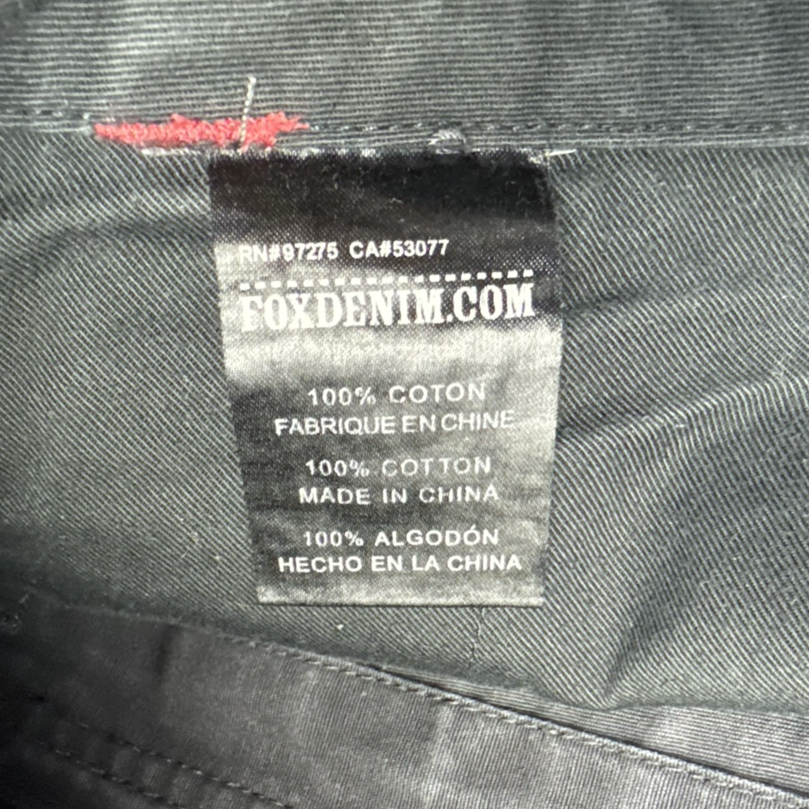 Vintage Y2K Fox Embroidered Dark Treebark Cargo Shorts