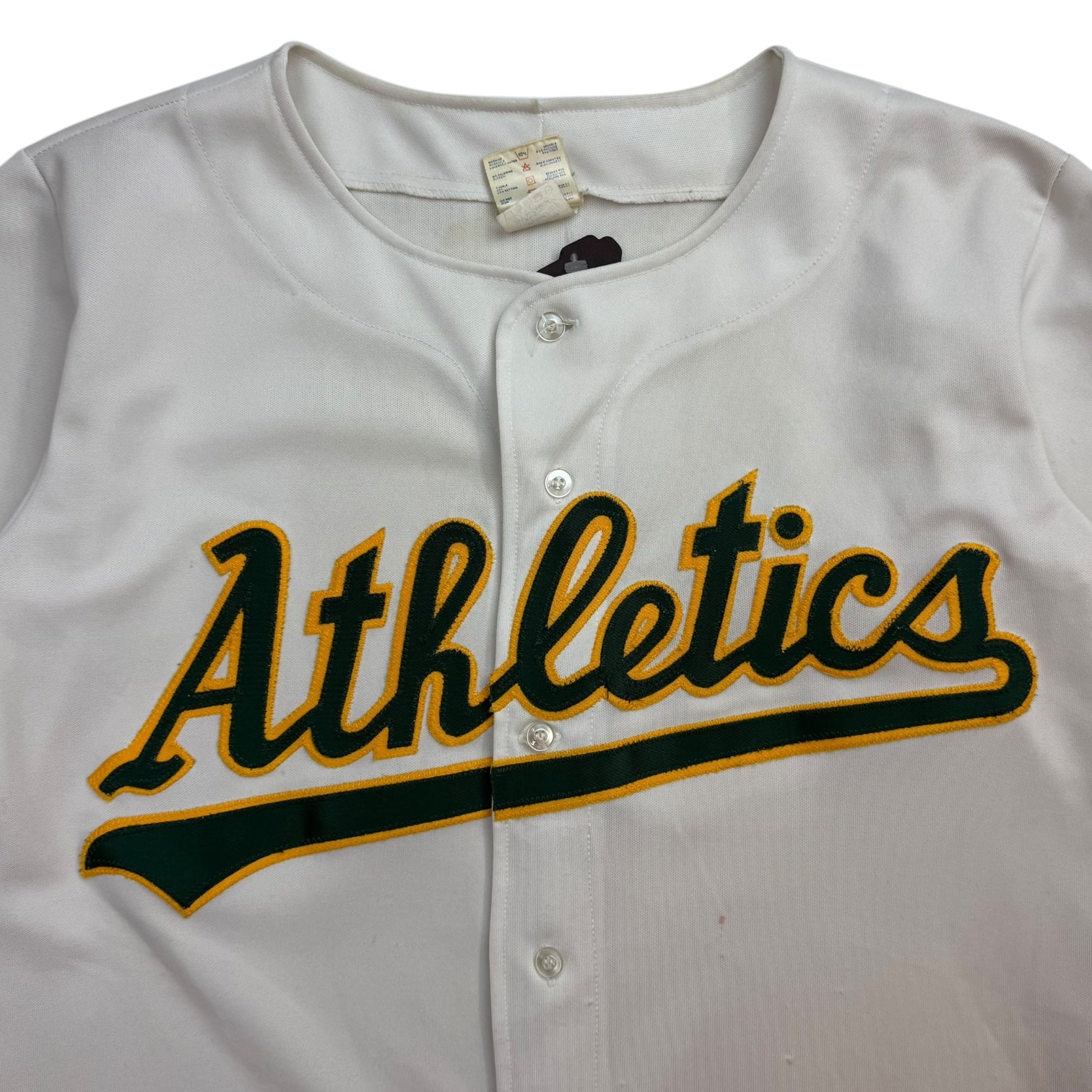 Vintage Ravens Knit Oakland Athletics Jersey White