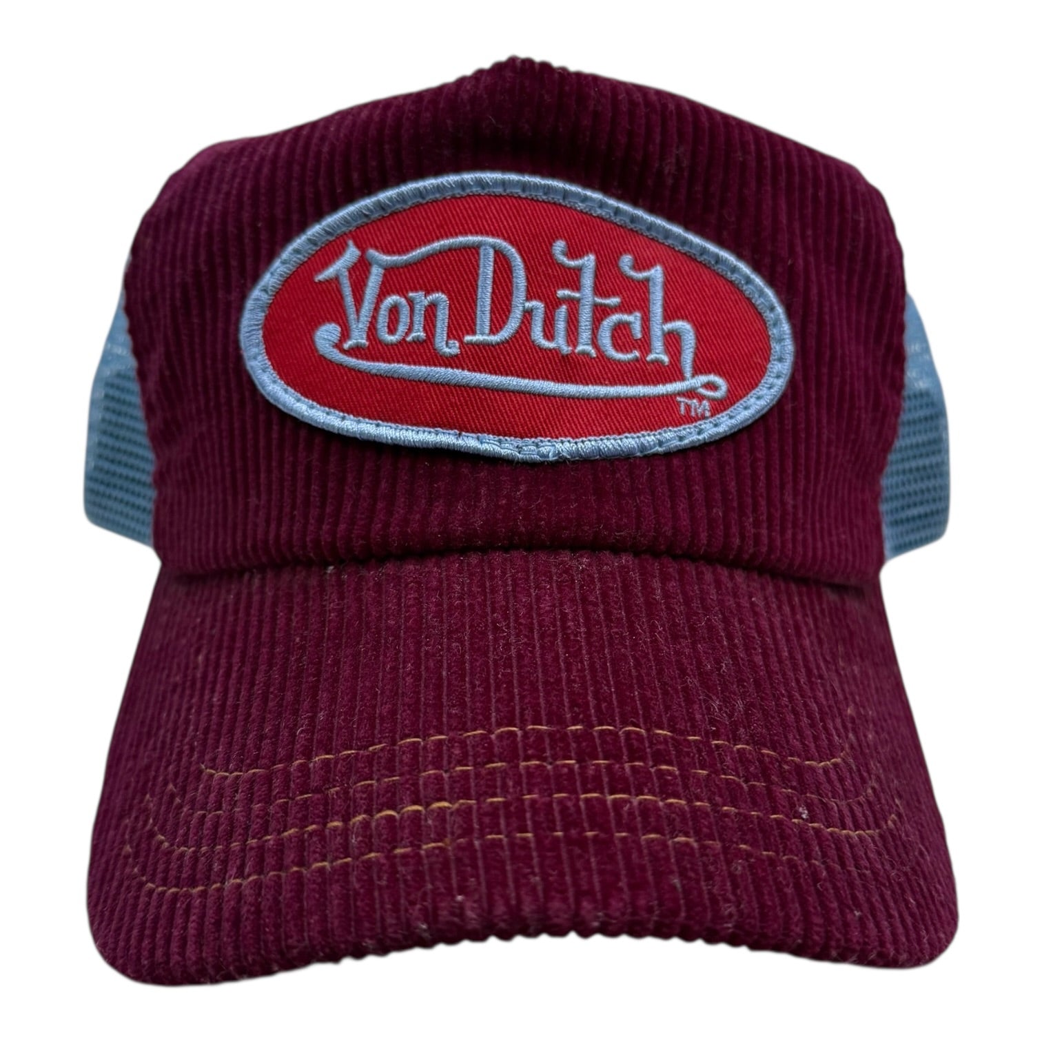 Von Dutch Corduroy Trucker Hat Red/Blue