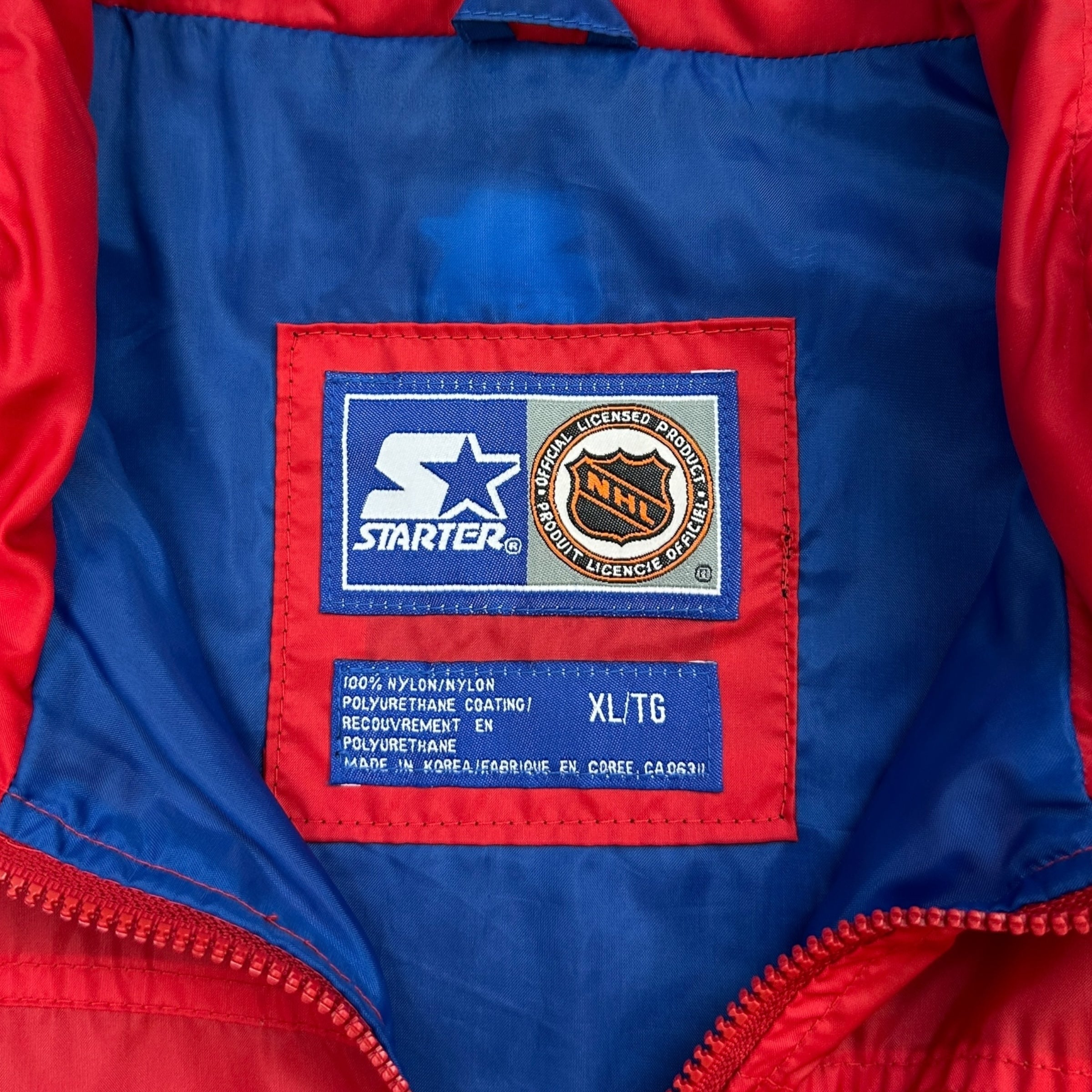 Vintage Starter Montreal Canadians Windbreaker Red