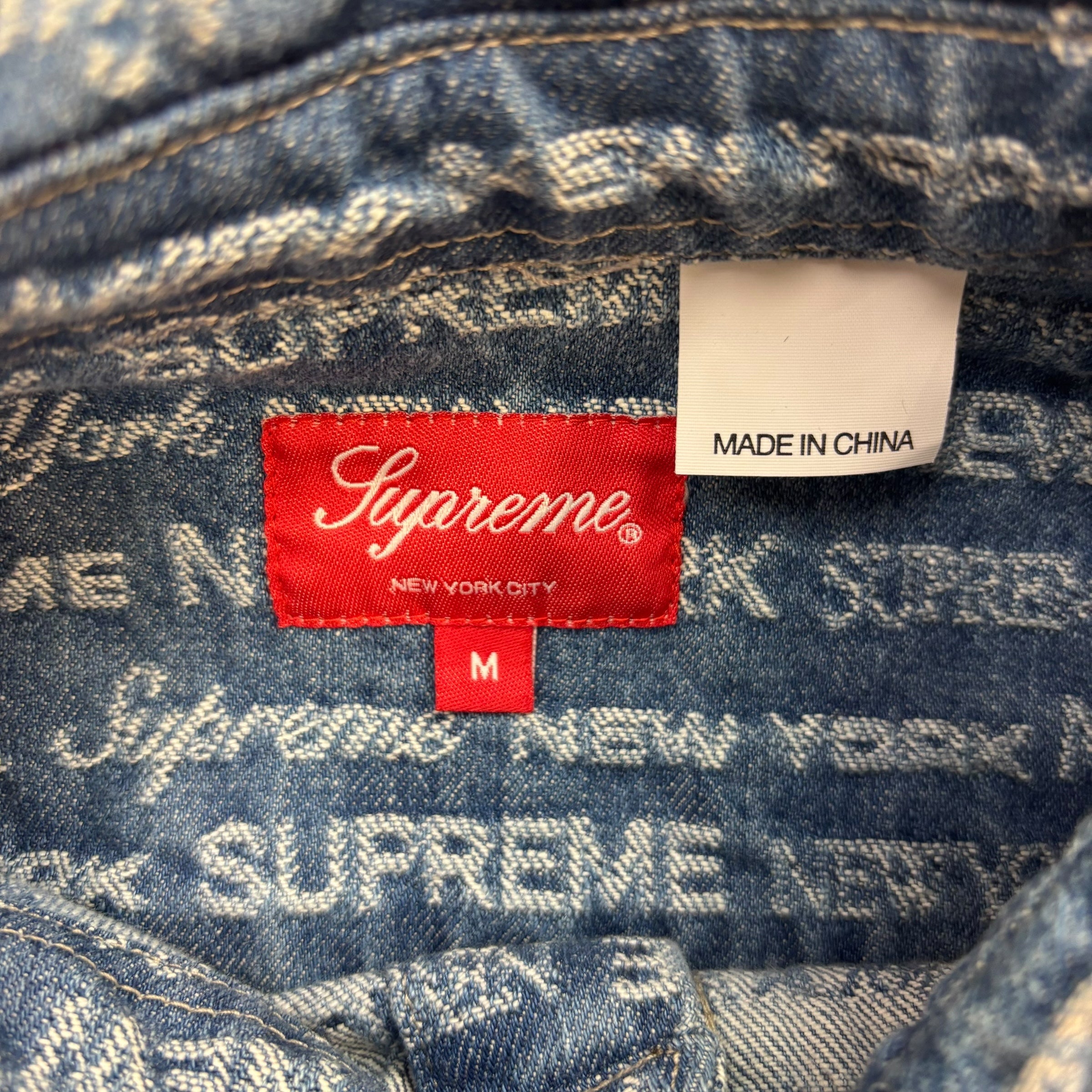 Supreme Multi Type Jacquard Denim Shirt