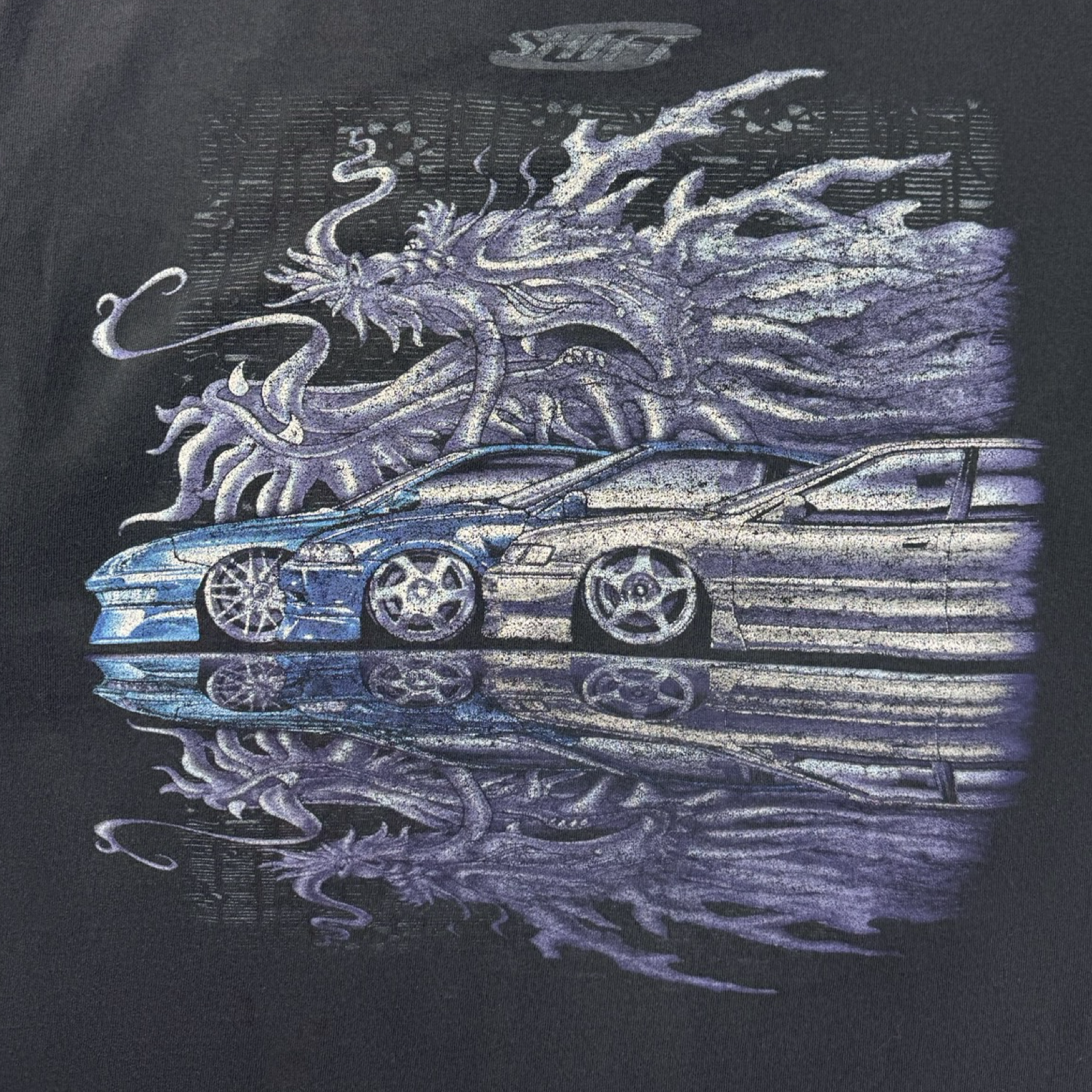 Vintage Y2K Shift Gear Dragon Street Race T-Shirt