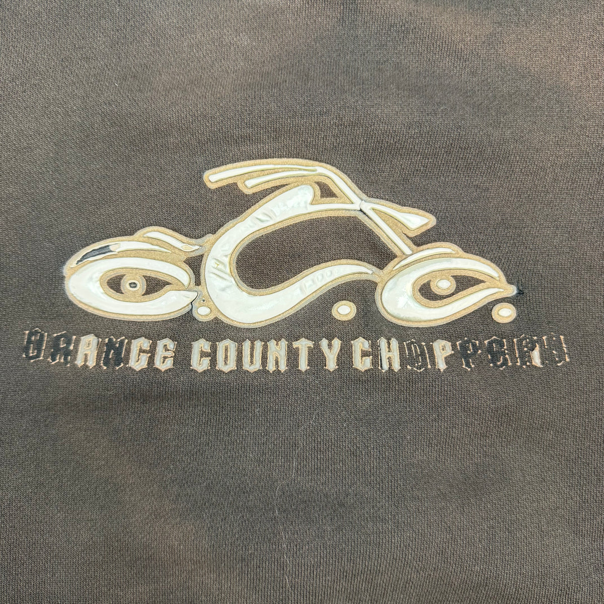 Vintage Orange County Choppers Hoodie Faded Black