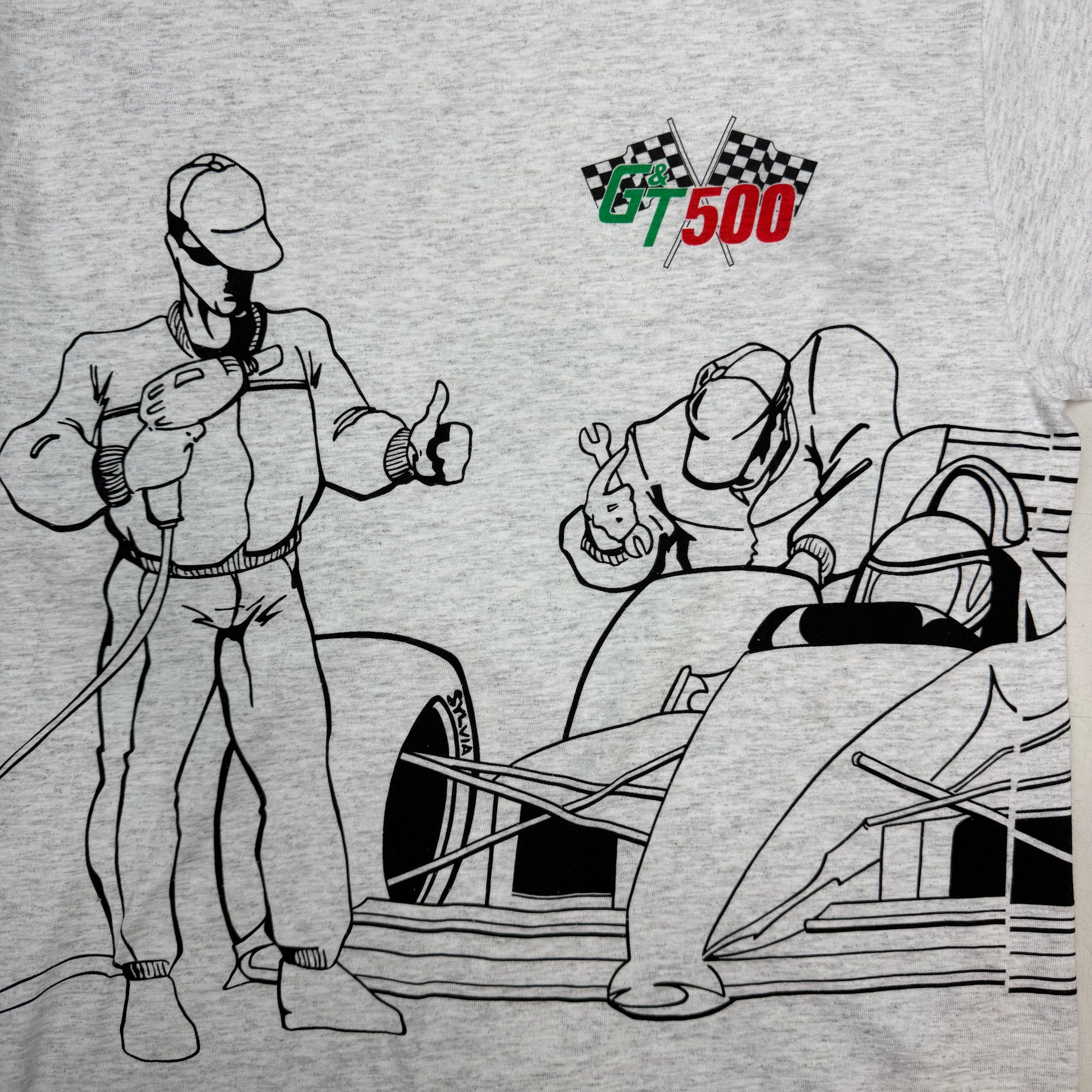 Vintage GT500 Racing Sketch Tee Grey