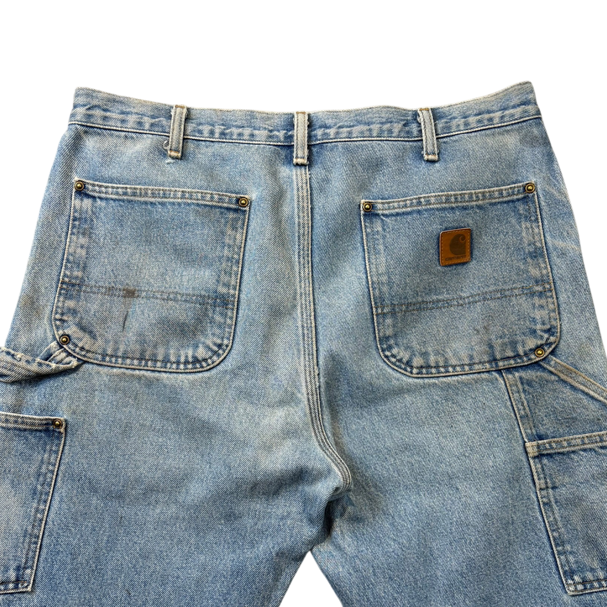 Carhartt Double Knee Denim Pants Blue