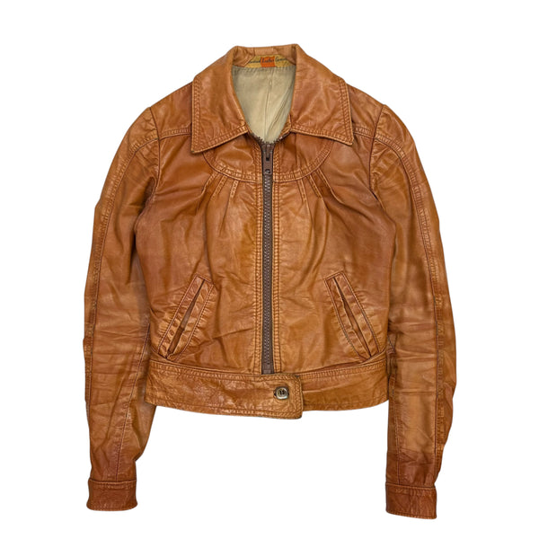 (W) Montreal Leather Garments Jacket Brown