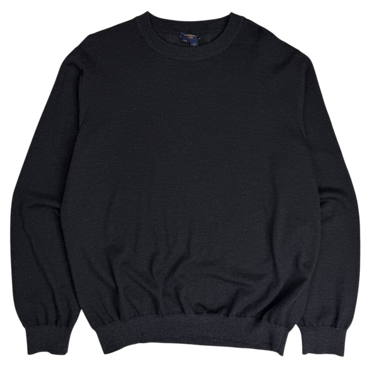 Louis Vuitton Virgil Abloh Uniforms Reverse Label Sweater Black