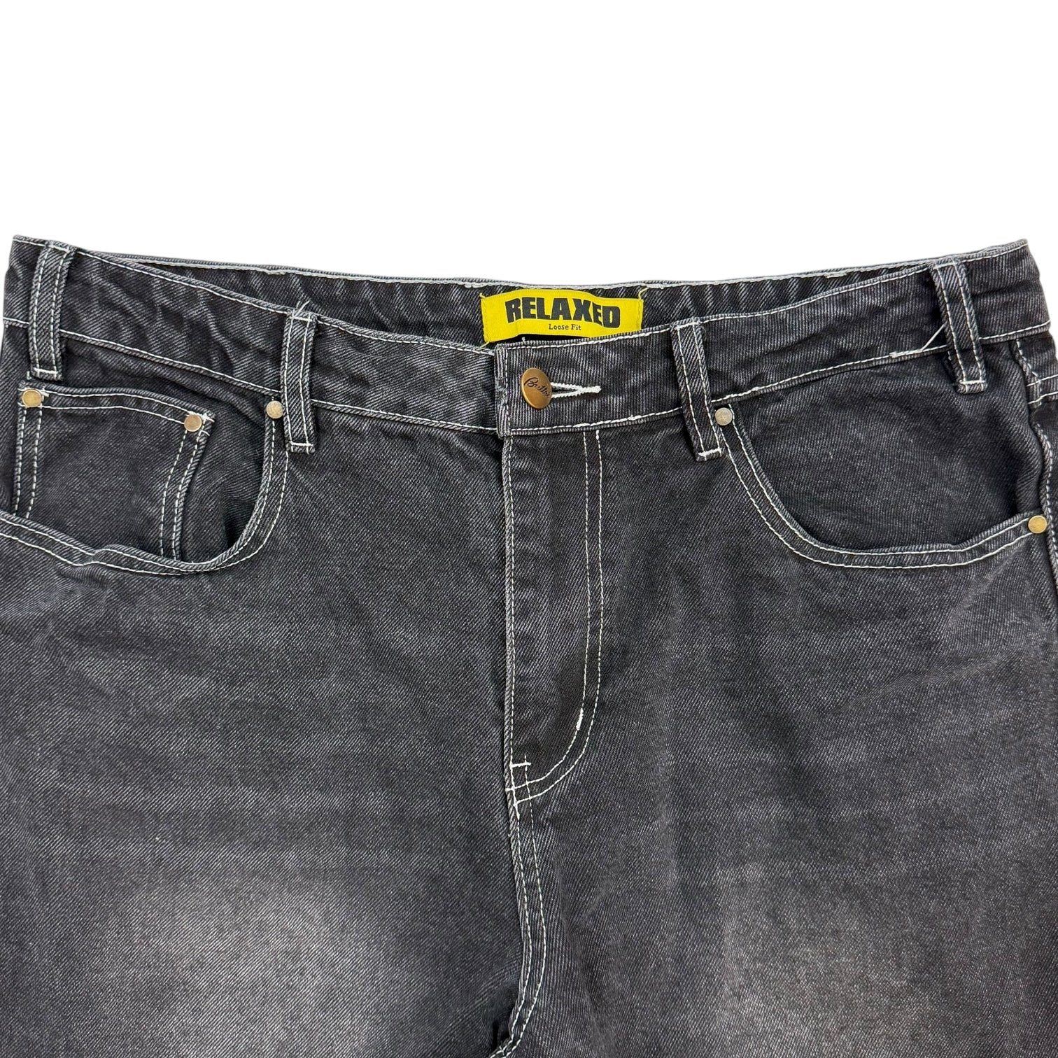 Butter Relaxed Fit Denim Pants Washed Black