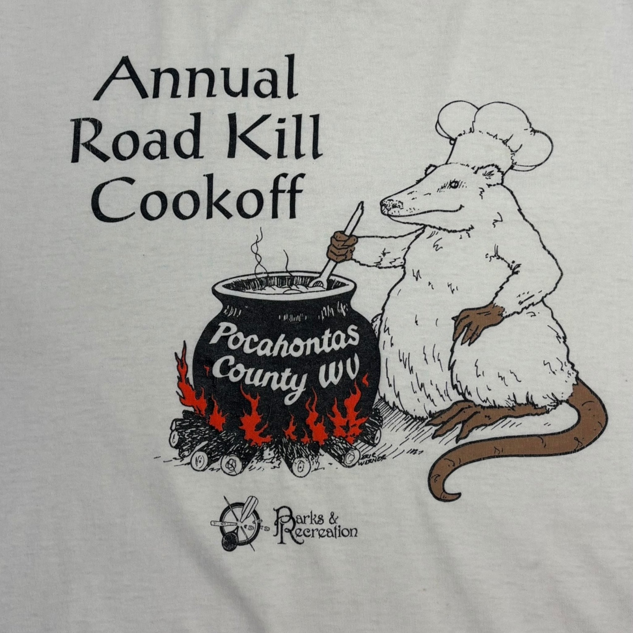 Vintage Annual Roadkill Cookoff Pocahontas County T-Shirt