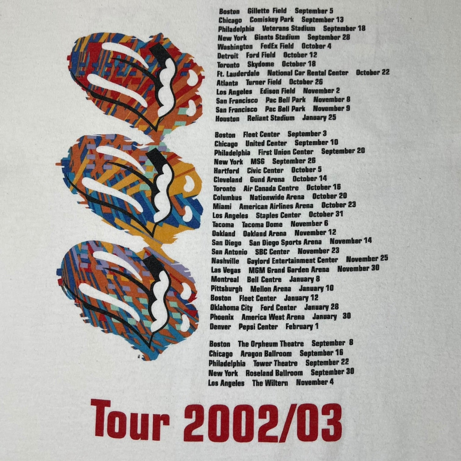 Vintage Rolling Stones “Licks” World Tour T-Shirt White