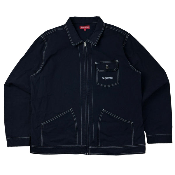 Supreme Contrast Stritch Work Jacket Navy