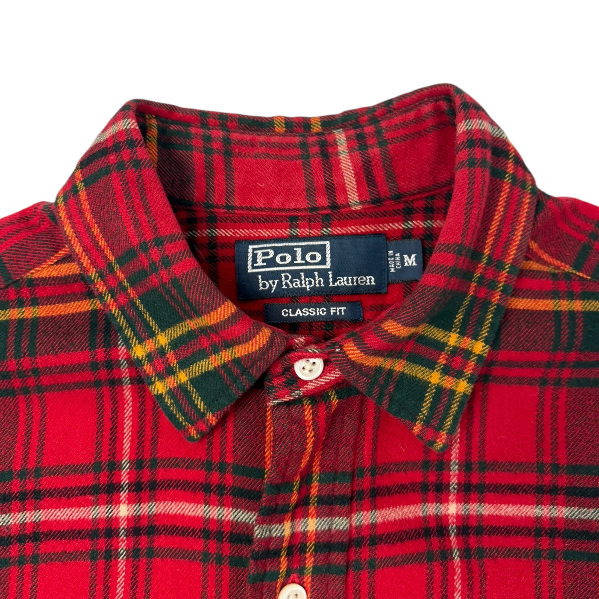 Vintage Polo Ralph Lauren Flannel Shirt Red