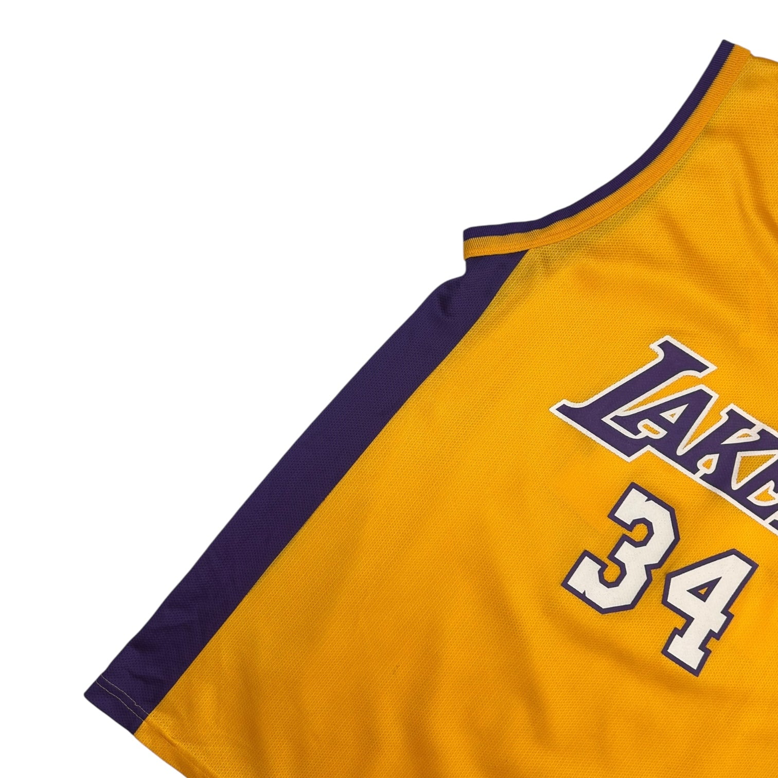 Vintage Champion Shaquille O’Neal Los Angeles Lakers Home Jersey Yellow/Purple