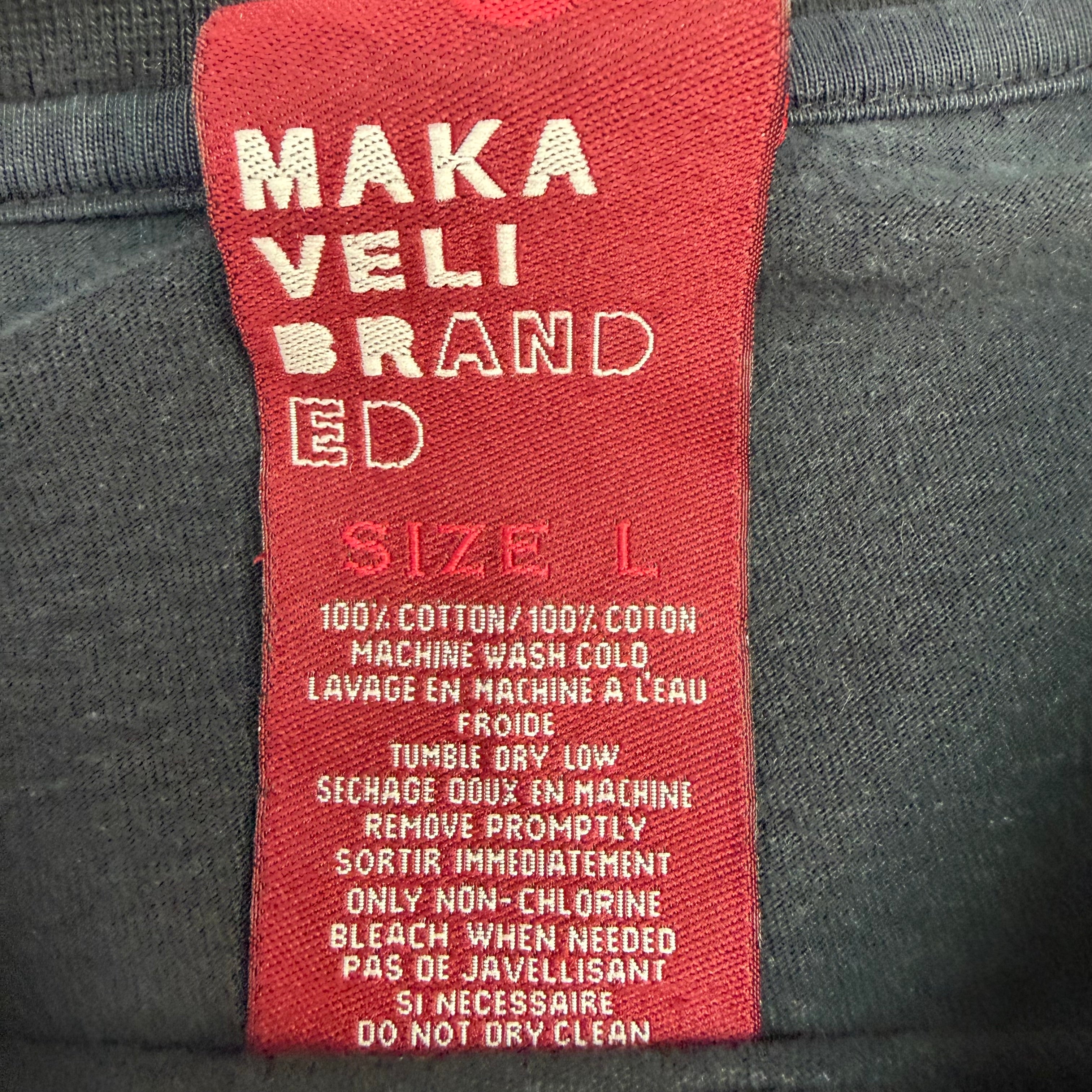 Vintage Makaveli Branded Tupac Shakur Tee Black