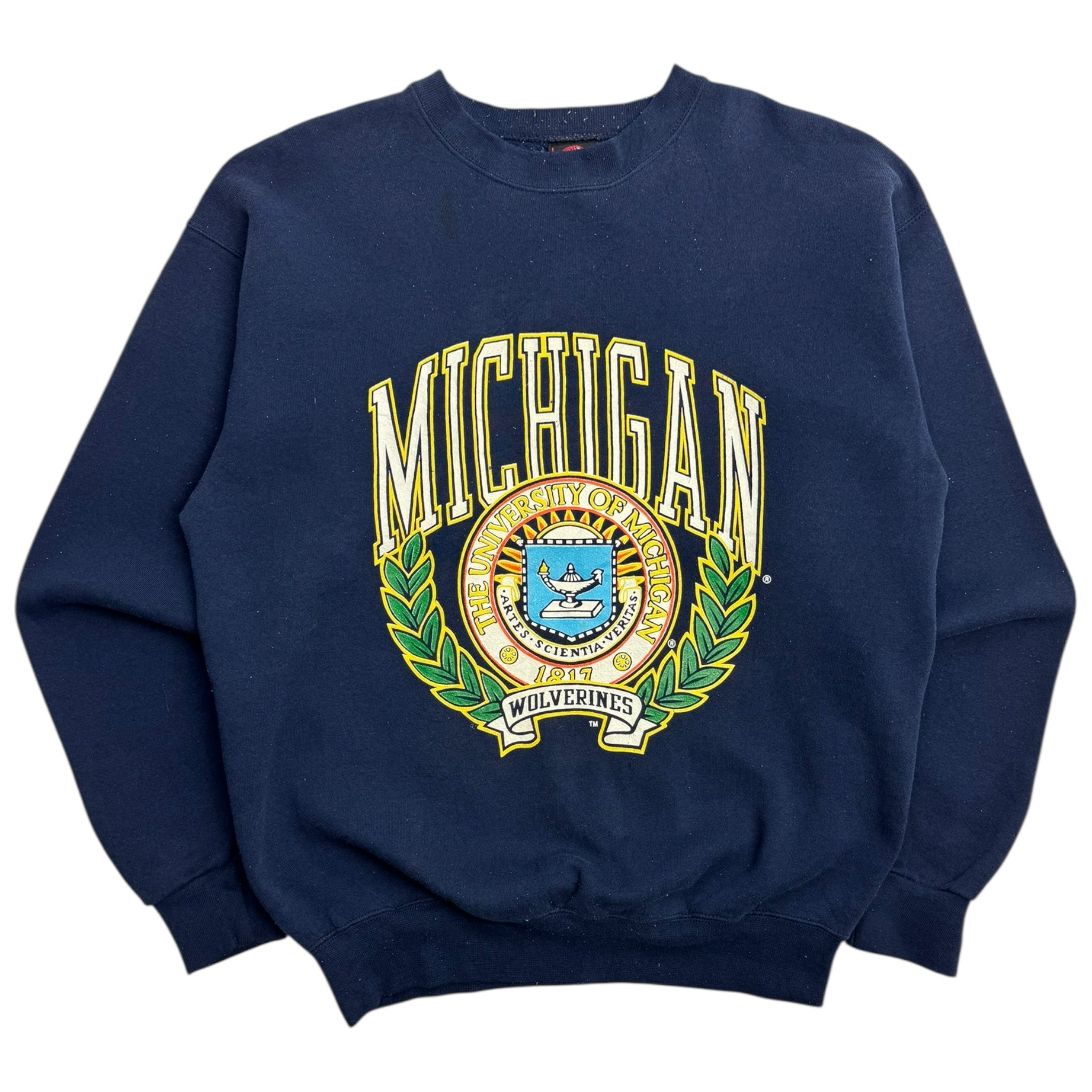 Vintage University of Michigan Wolverines Crest Crewneck
