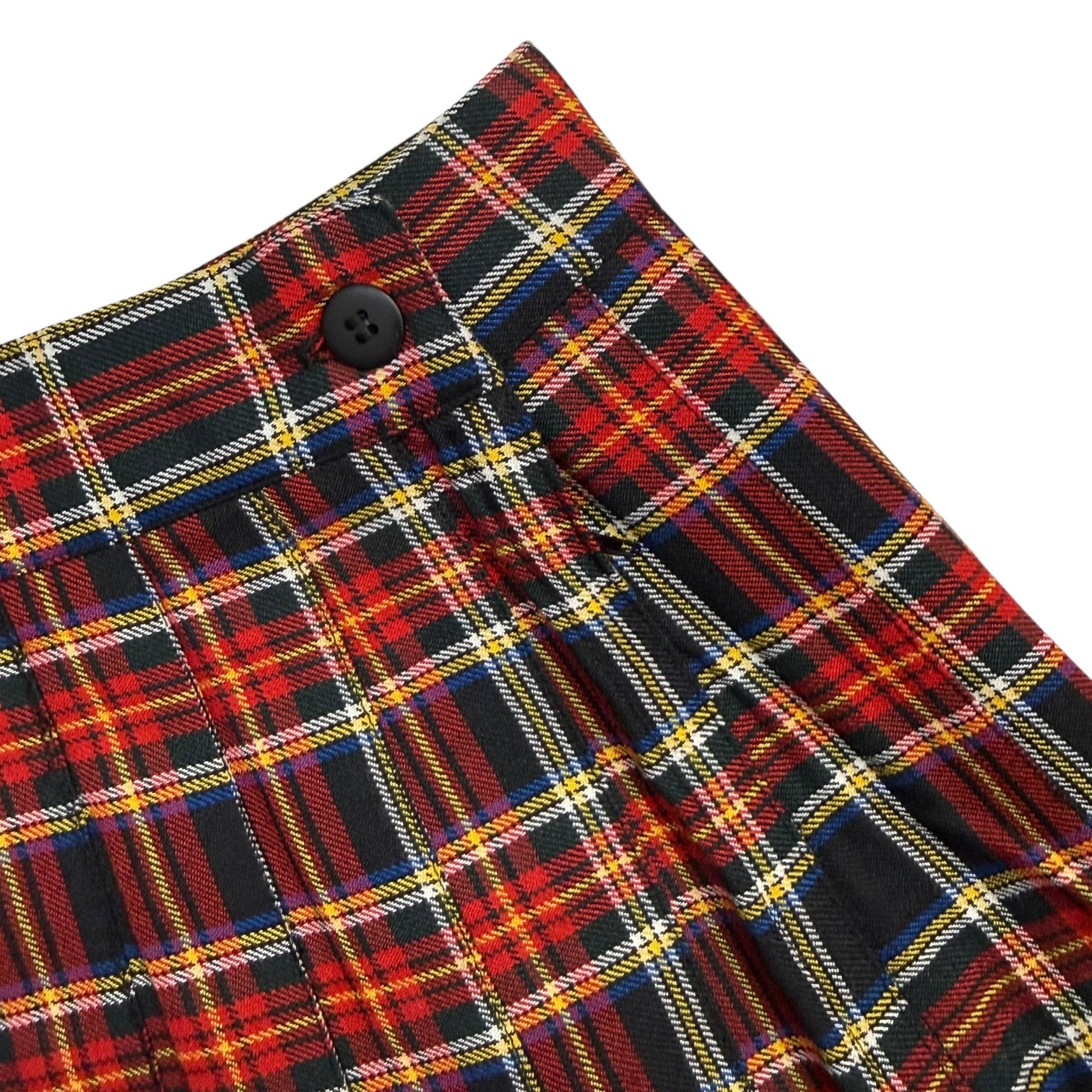 (W) Vintage Tartan Pleated Skirt Plaid
