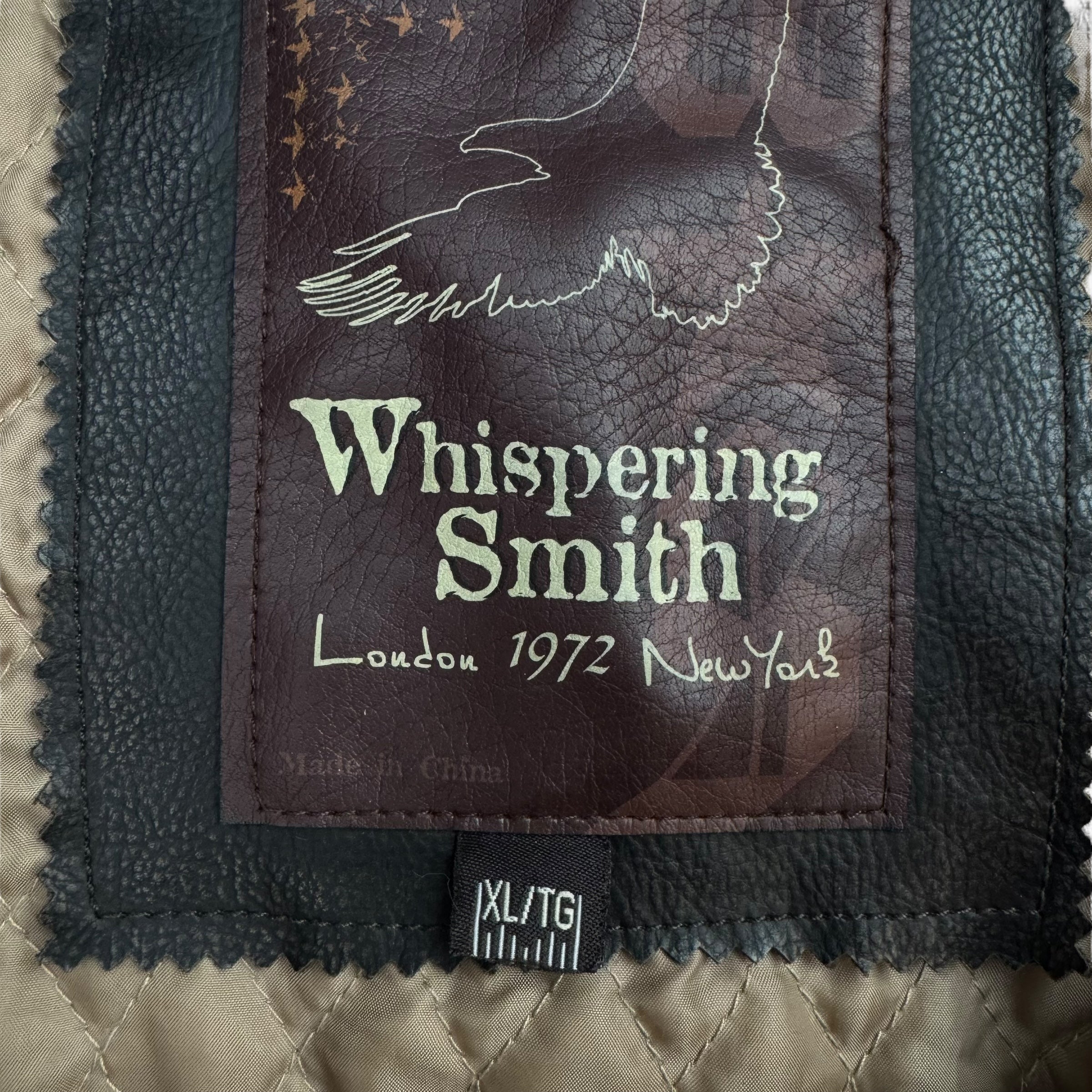 Vintage Whispering Smith Leather Jacket Black