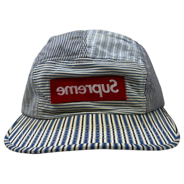 Comme Des Garçon Shirt Camp Cap Striped Panels