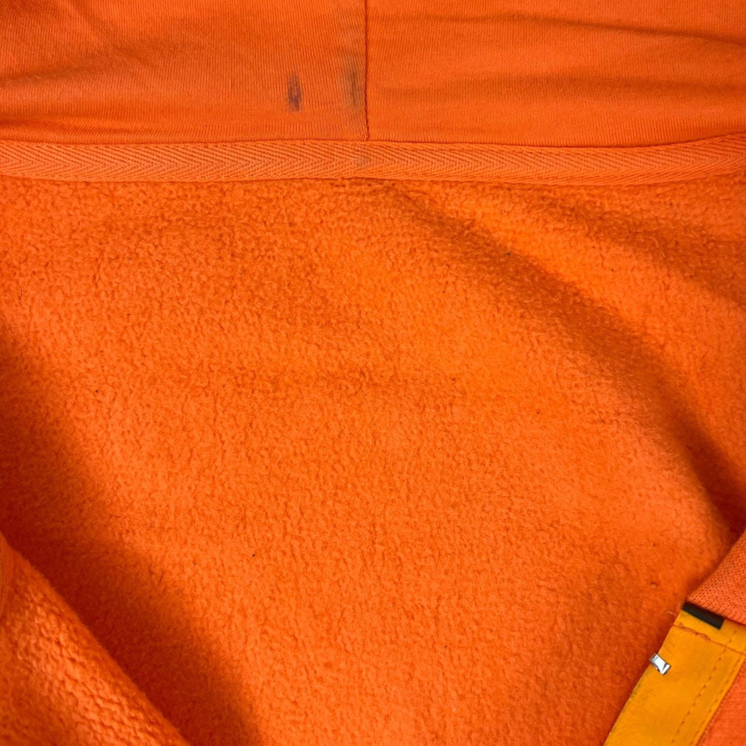 Heron Preston “Handle With Care” Full Zip Hoodie Orange