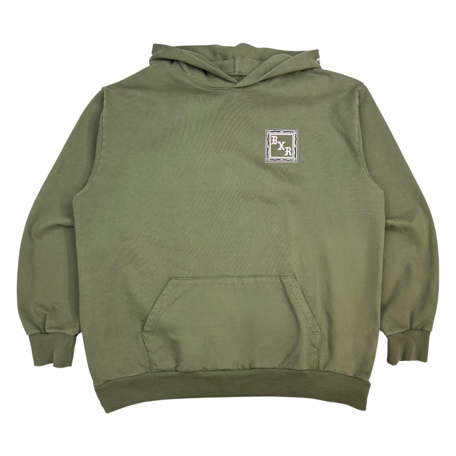 Born X Raised Flag Hoodie Olive Green