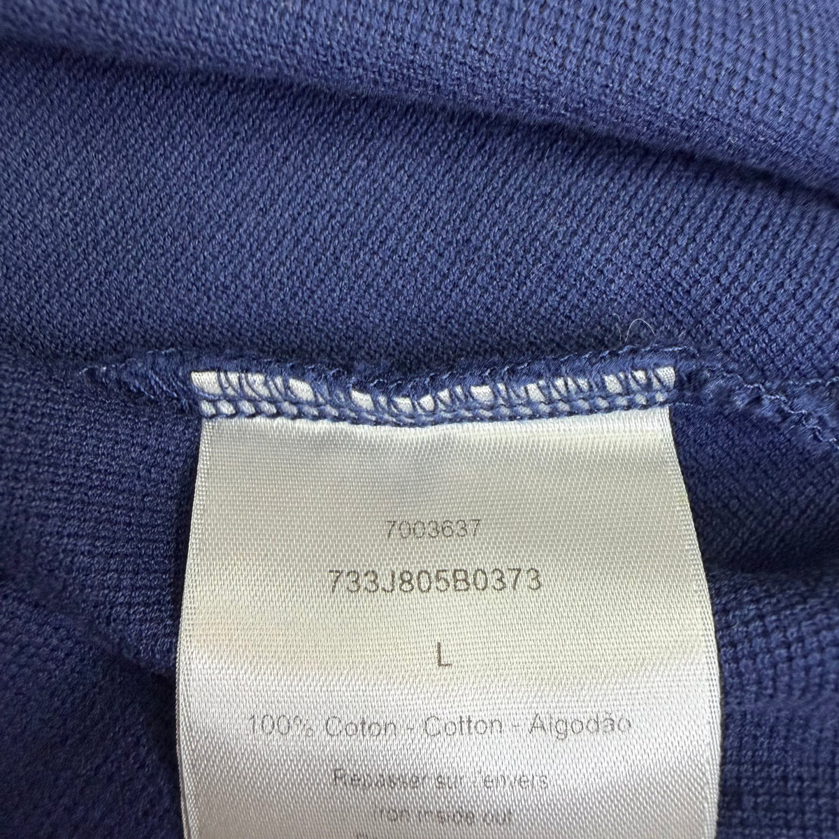 Dior Bee Embroidered Polo Navy