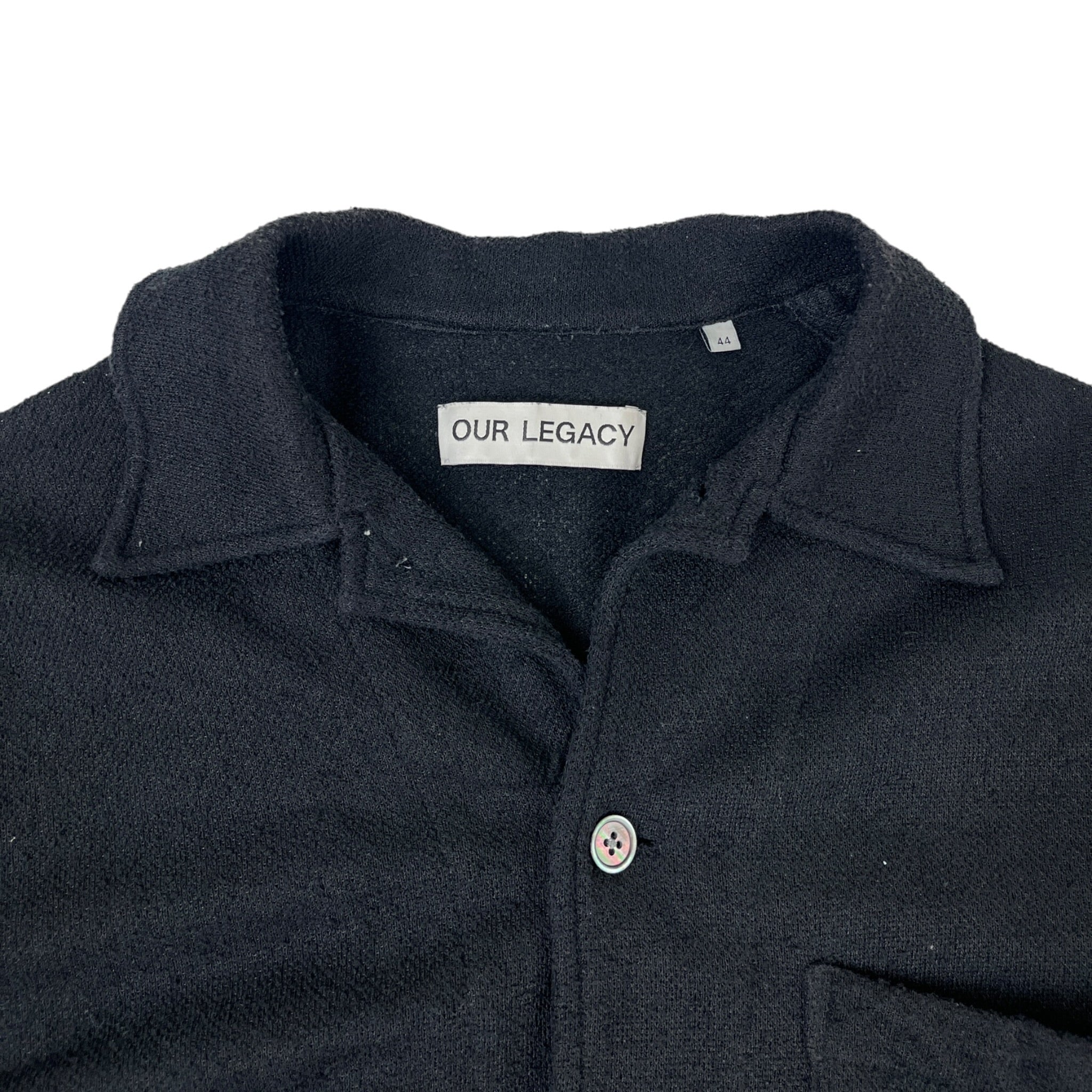 Our Legacy Box Shirt Short-Sleeve Black Boucle