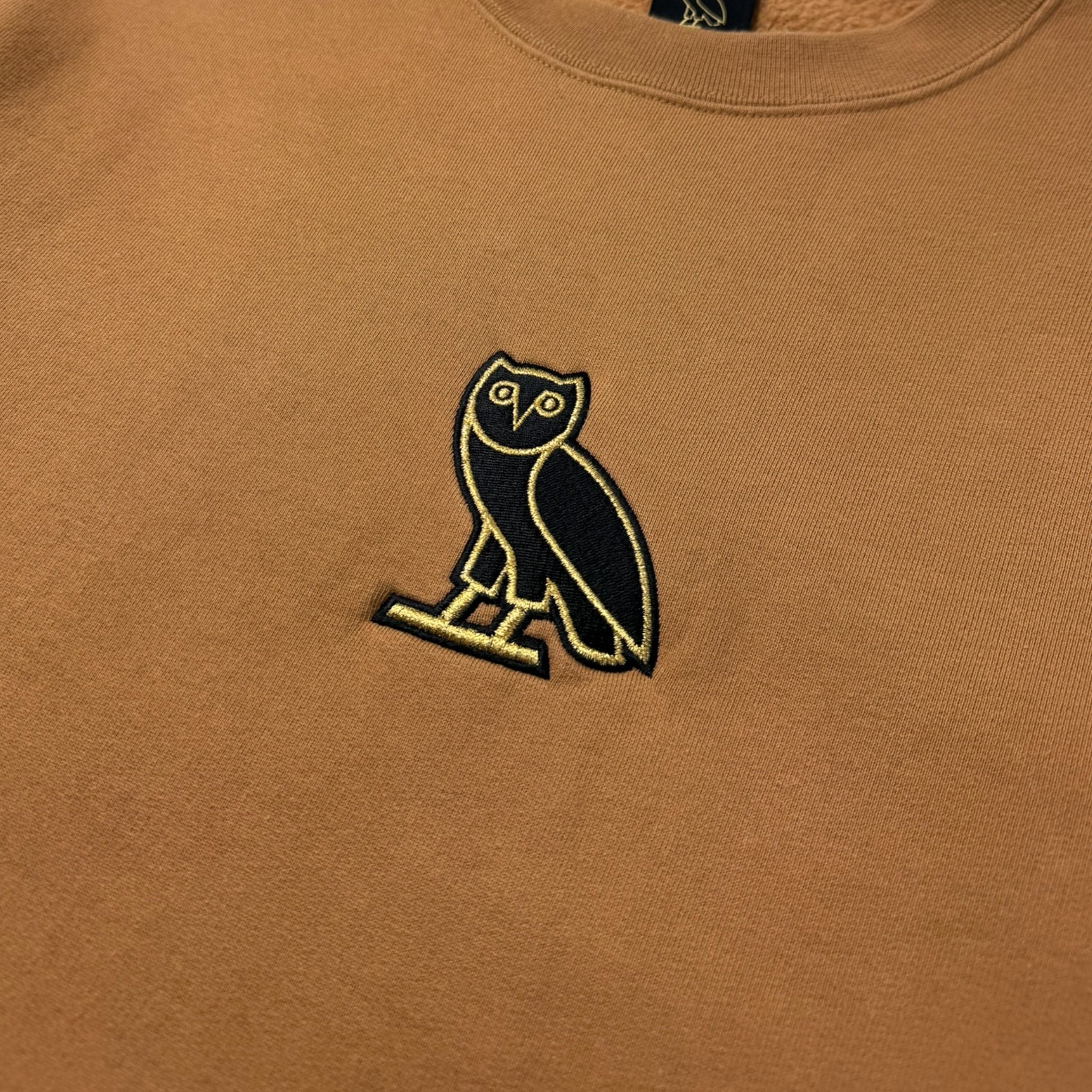 OVO Embroidered Logo Crewneck Orange