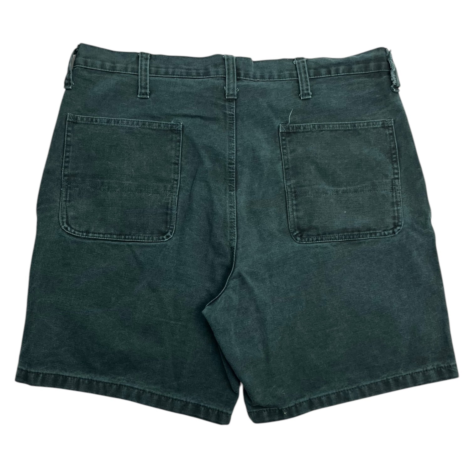 Vintage Workwear Canvas Shorts Green
