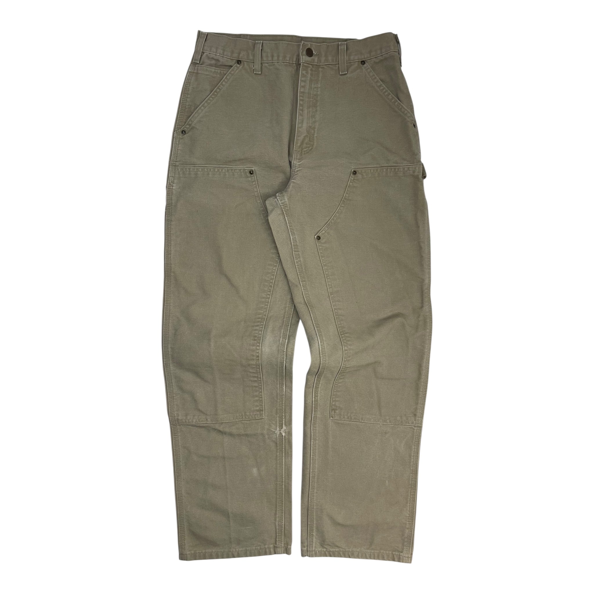 Vintage Carhartt Double Knee Dungarees Beige