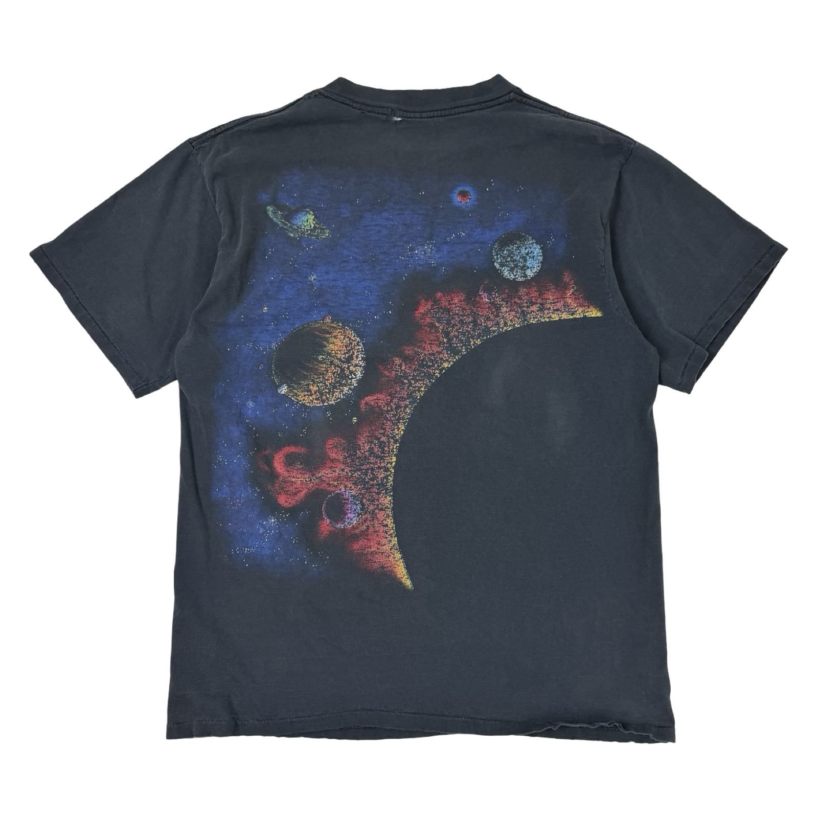 Vintage 1990s Dynamic Solar System T-Shirt Black