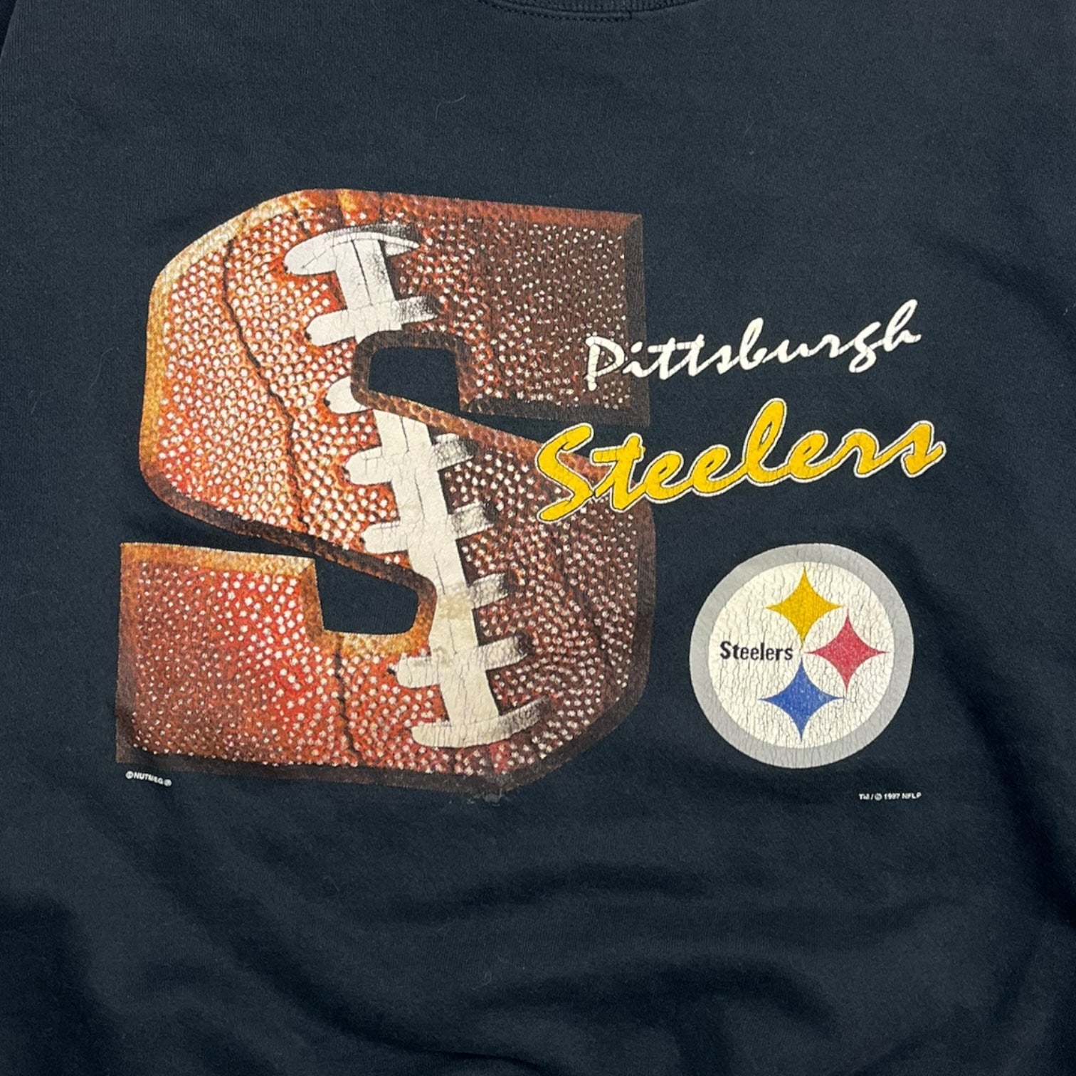 1997 Pittsburgh Steelers S Football Crew Neck