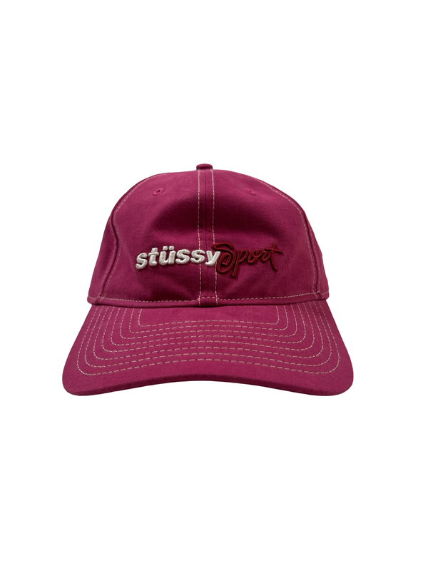 Stussy x New Era 9Twenty Stussy Sport Strapback Cap Pink