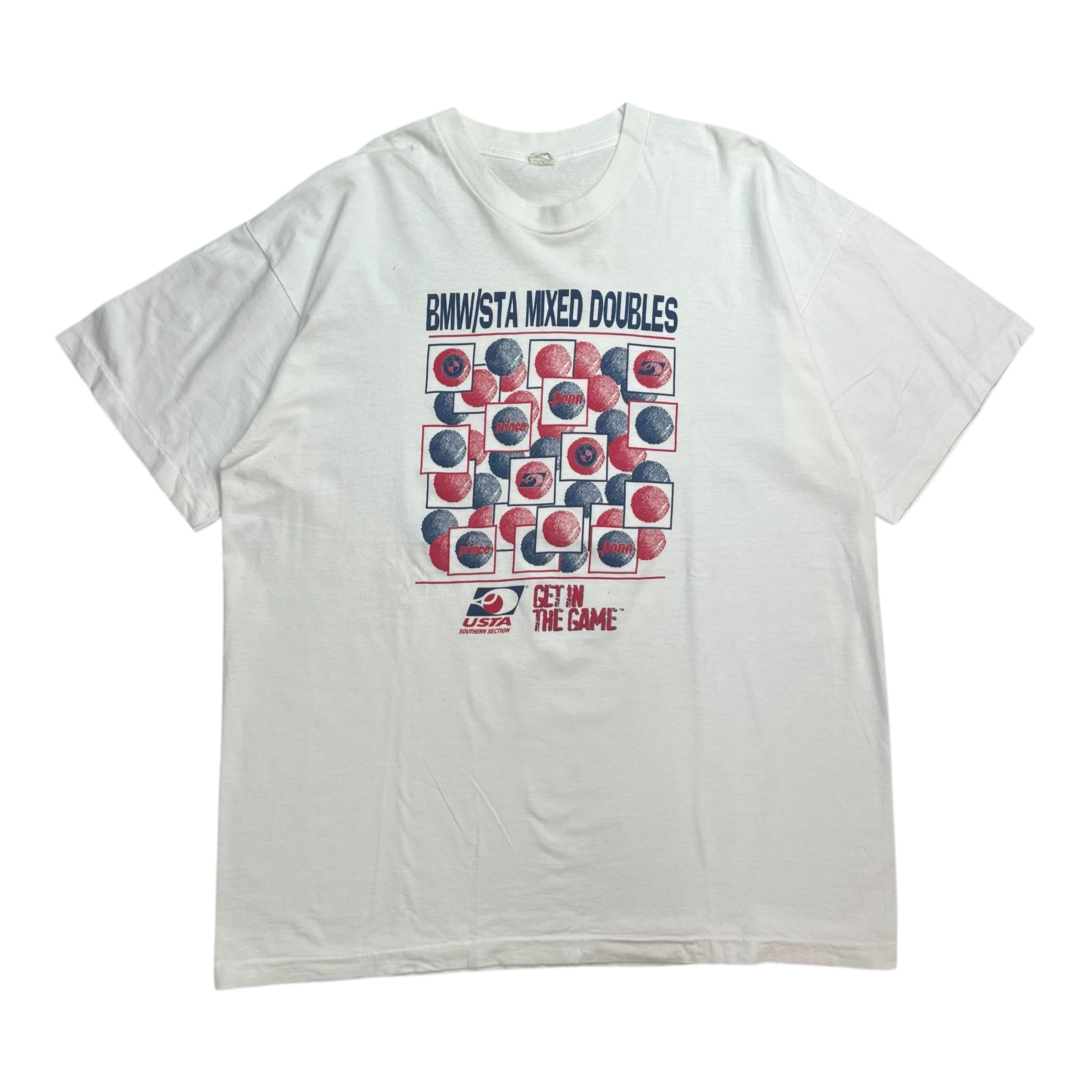 Vintage BMW USTA Tee White