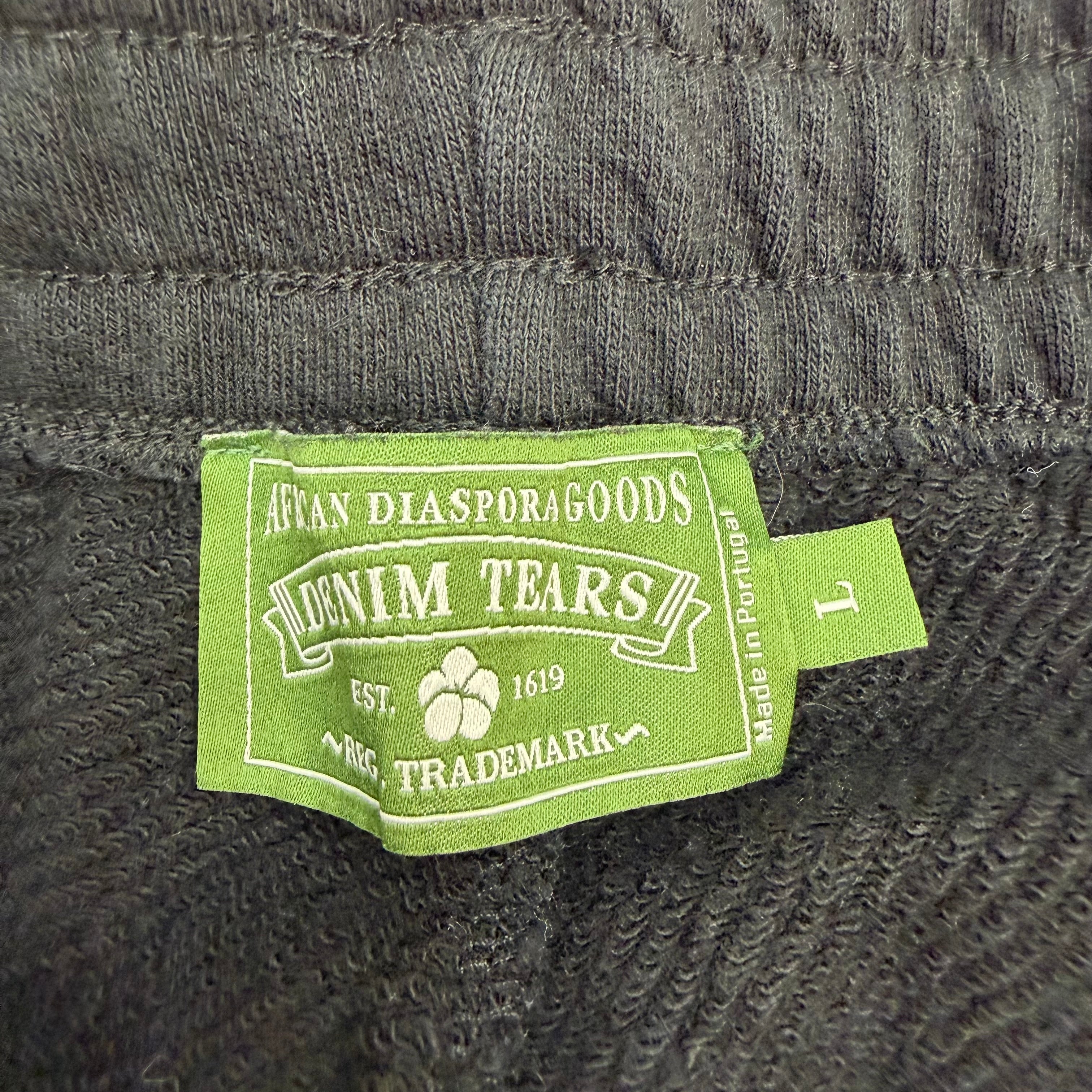 Denim Tears Cotton Wreath Sweatpants Black