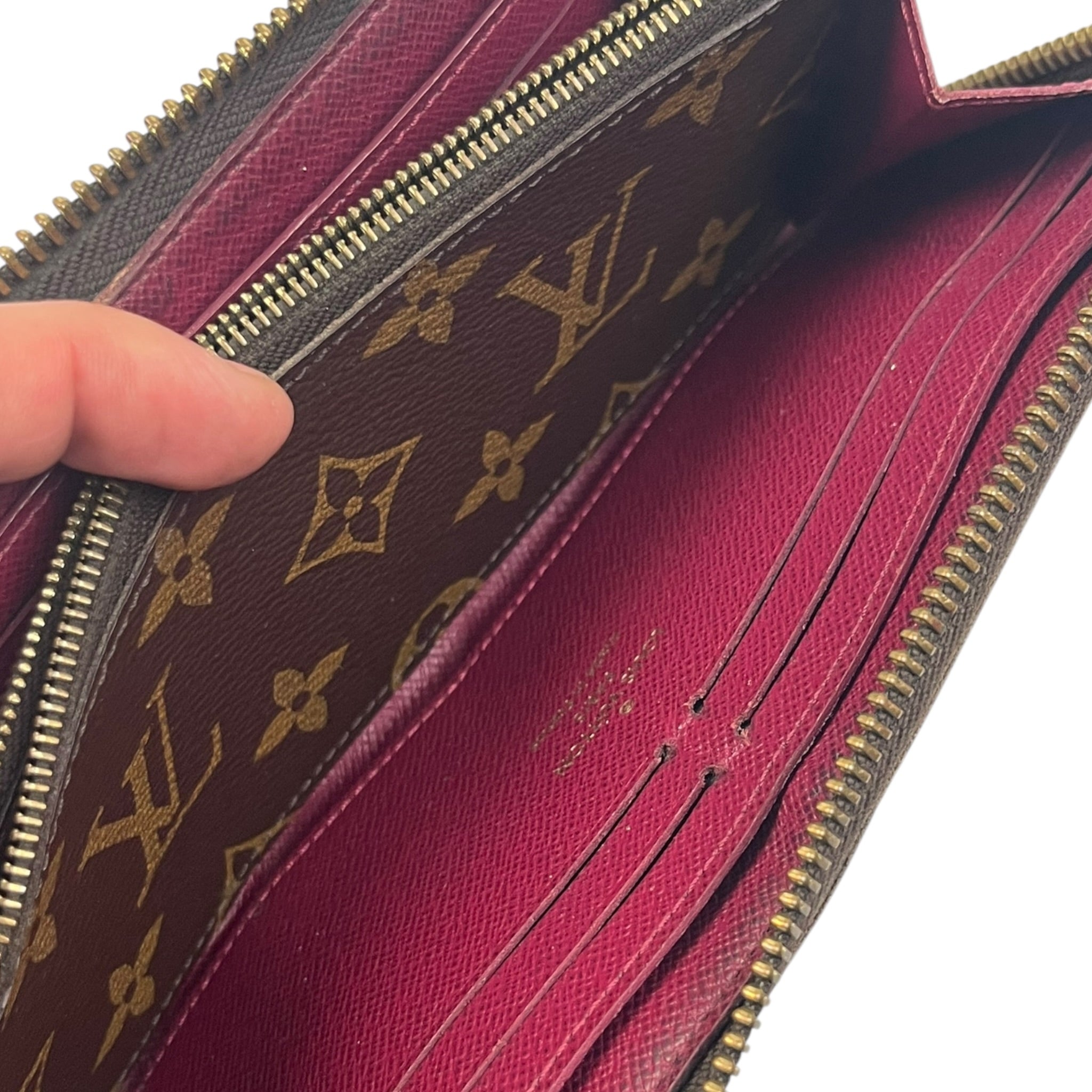 Louis Vuitton Clemence Wallet Fuschia