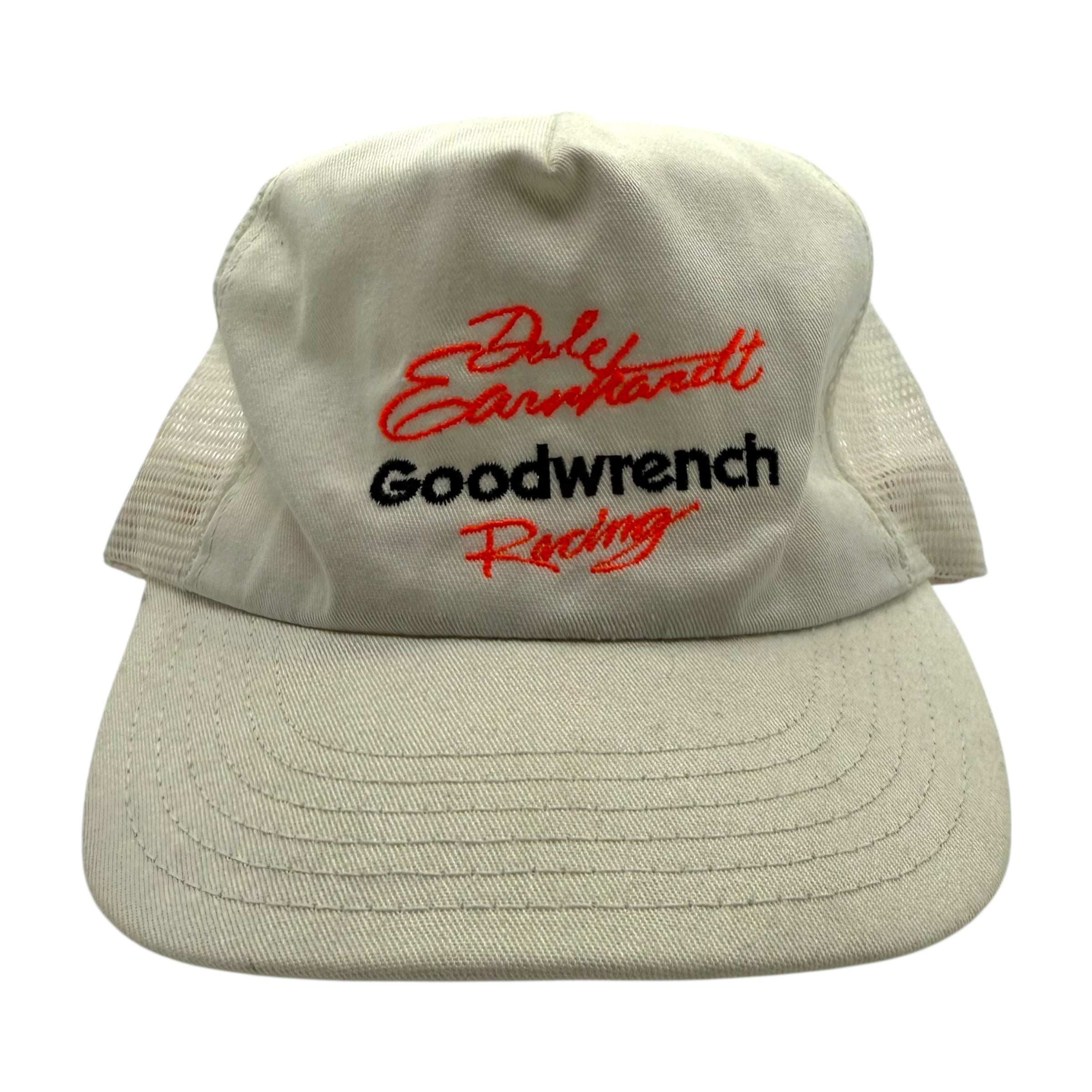 Vintage Dale Earnhardt Goodwrench Racing Trucker Hat White