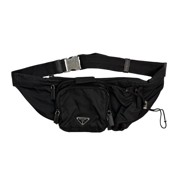 Prada Tessuto Nylon Waist Bag Black